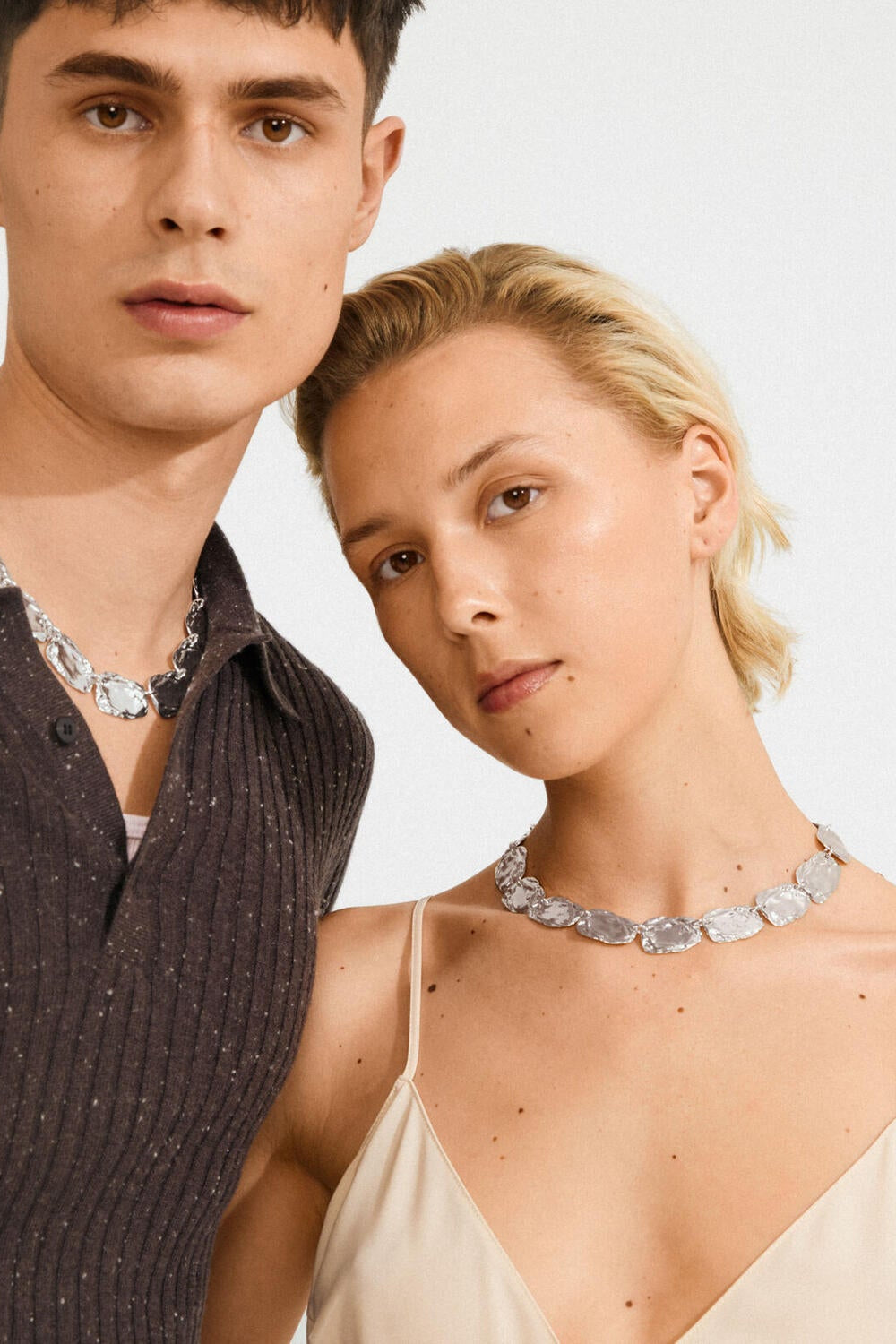 Shift halskæde - sølvbelagt