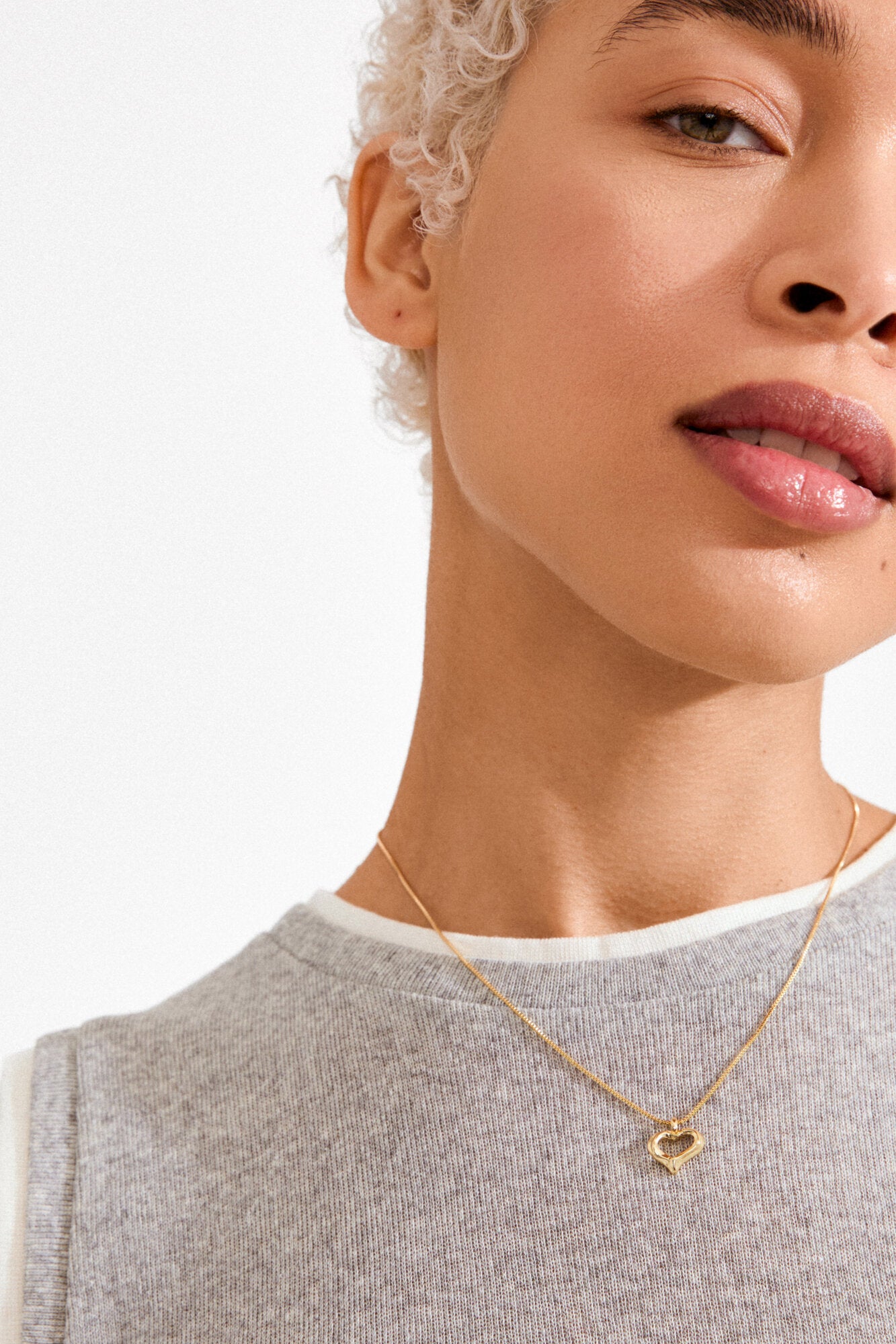 Iris halskæde - forgyldt