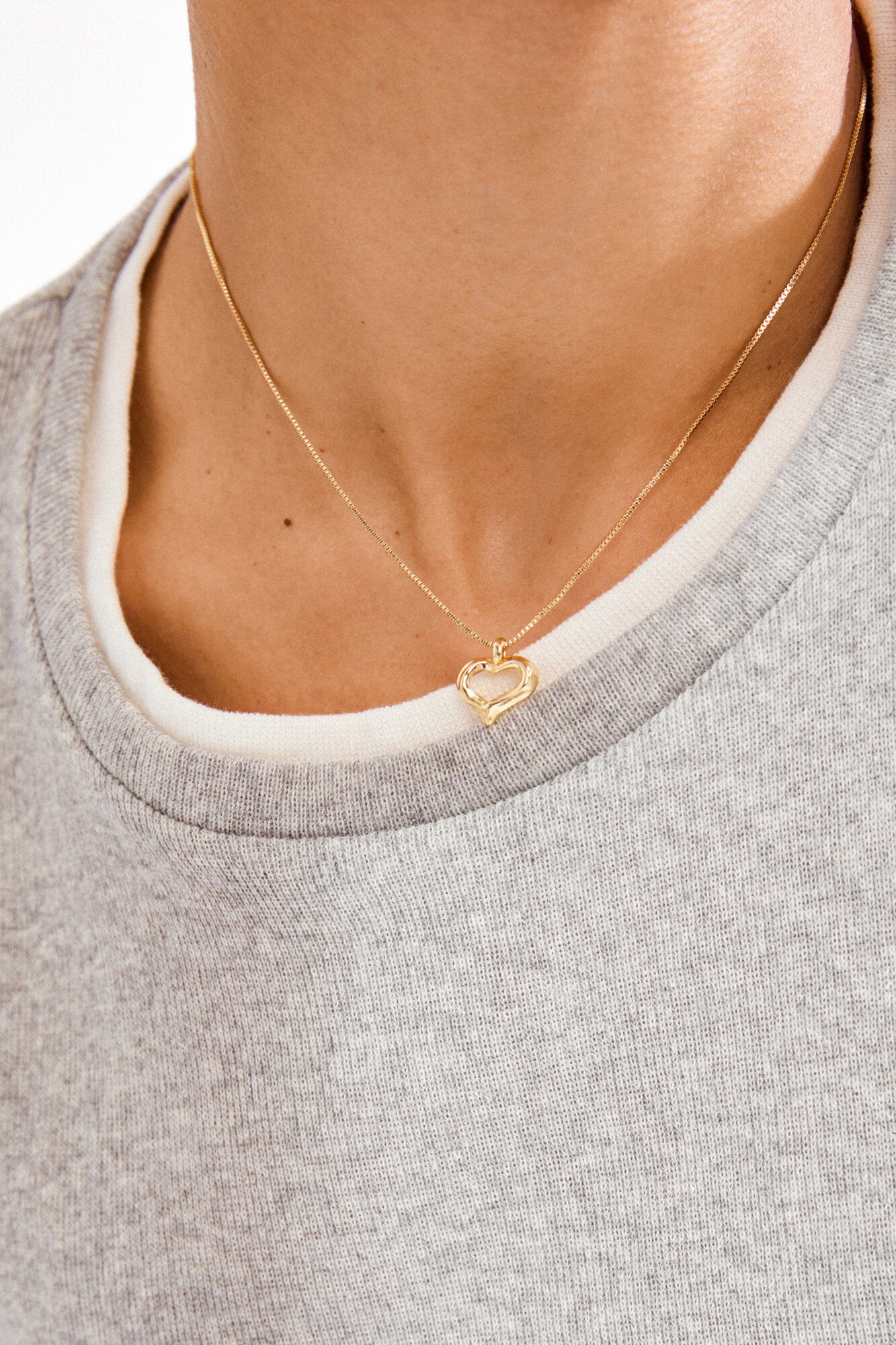 Iris halskæde - forgyldt