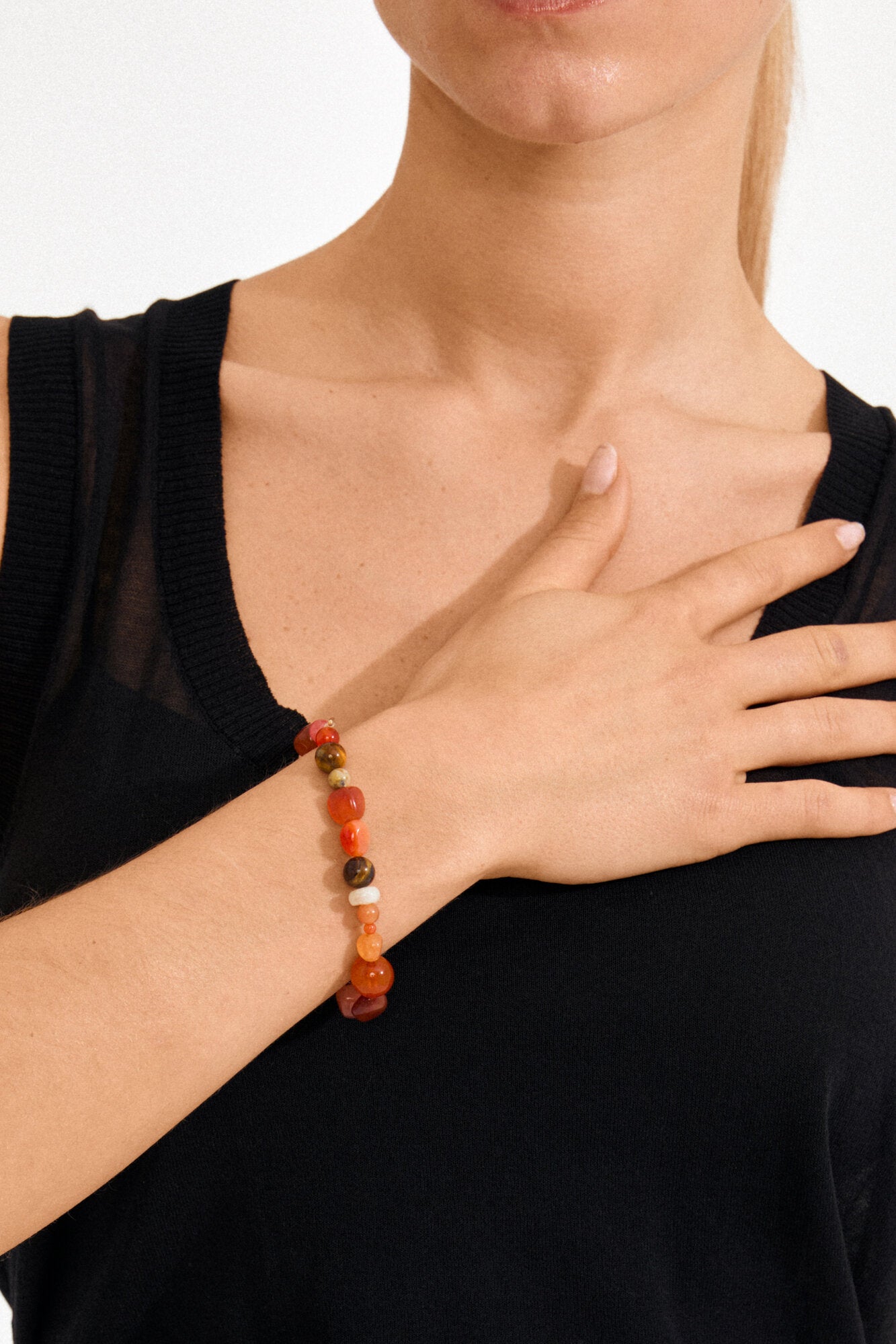 Iris armbånd - red/multi