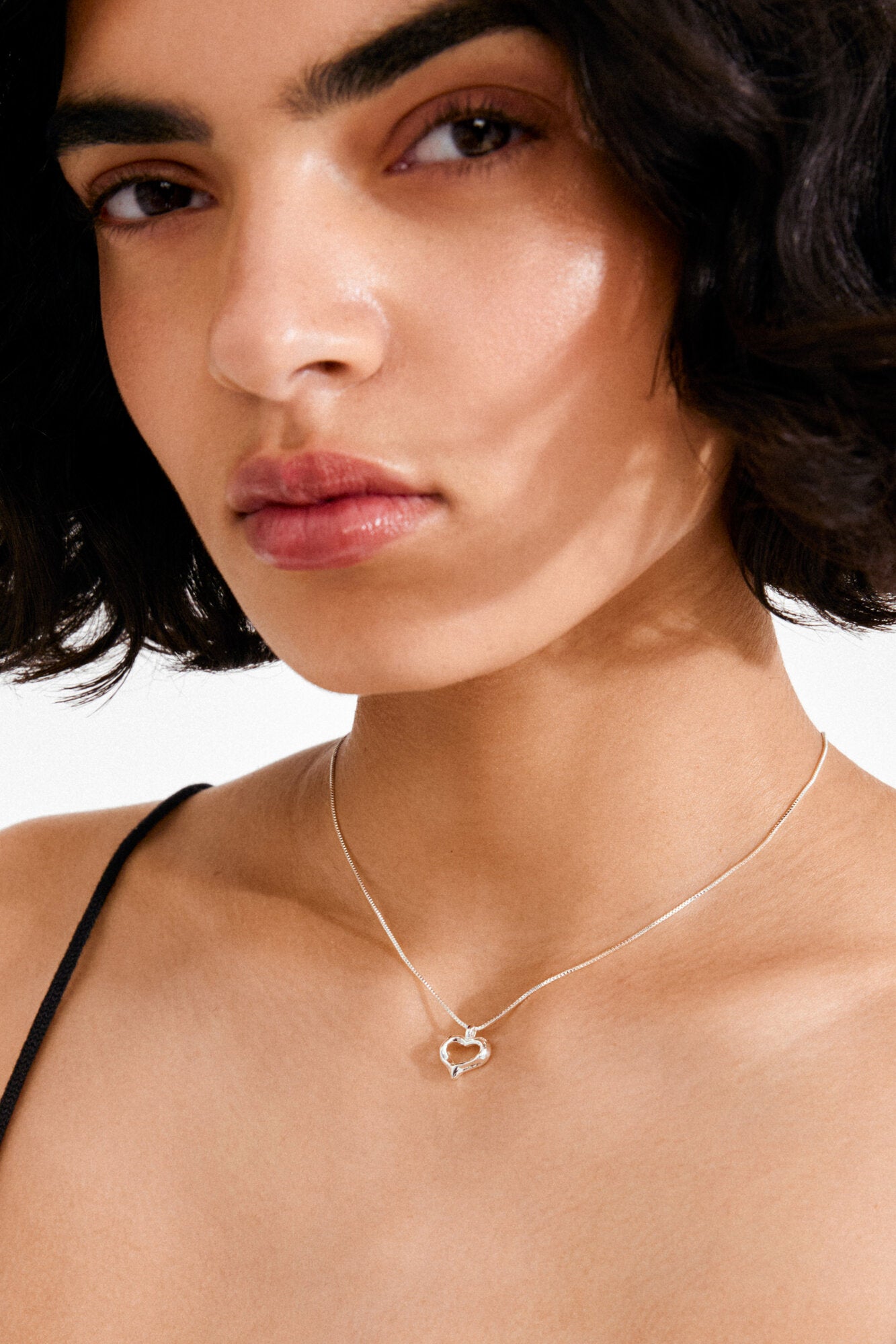 Iris halskæde - sølvbelagt