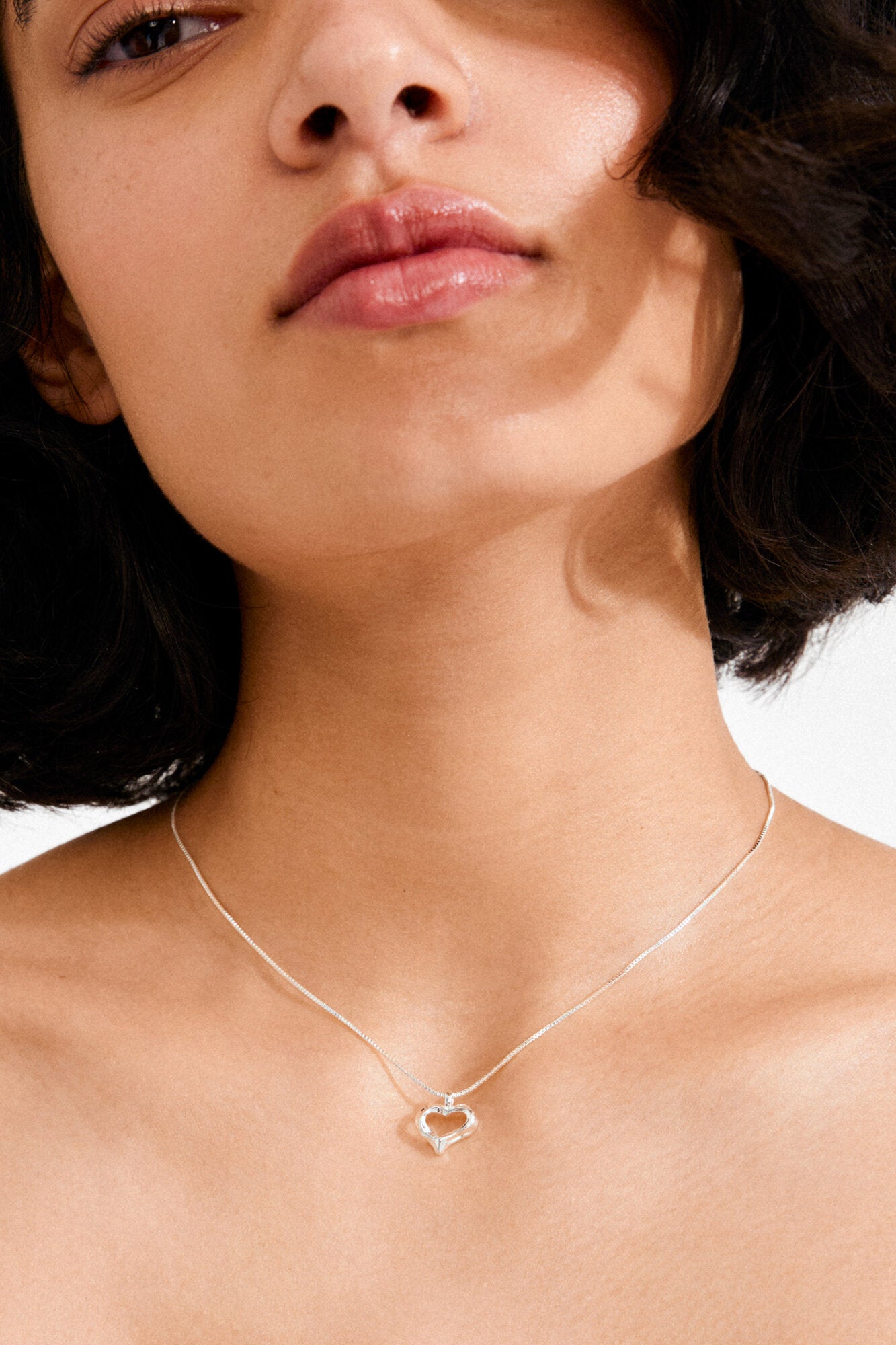 Iris halskæde - sølvbelagt