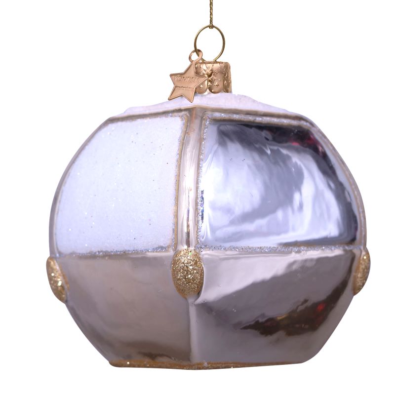 Glas gondol juleophæng - H8 cm.