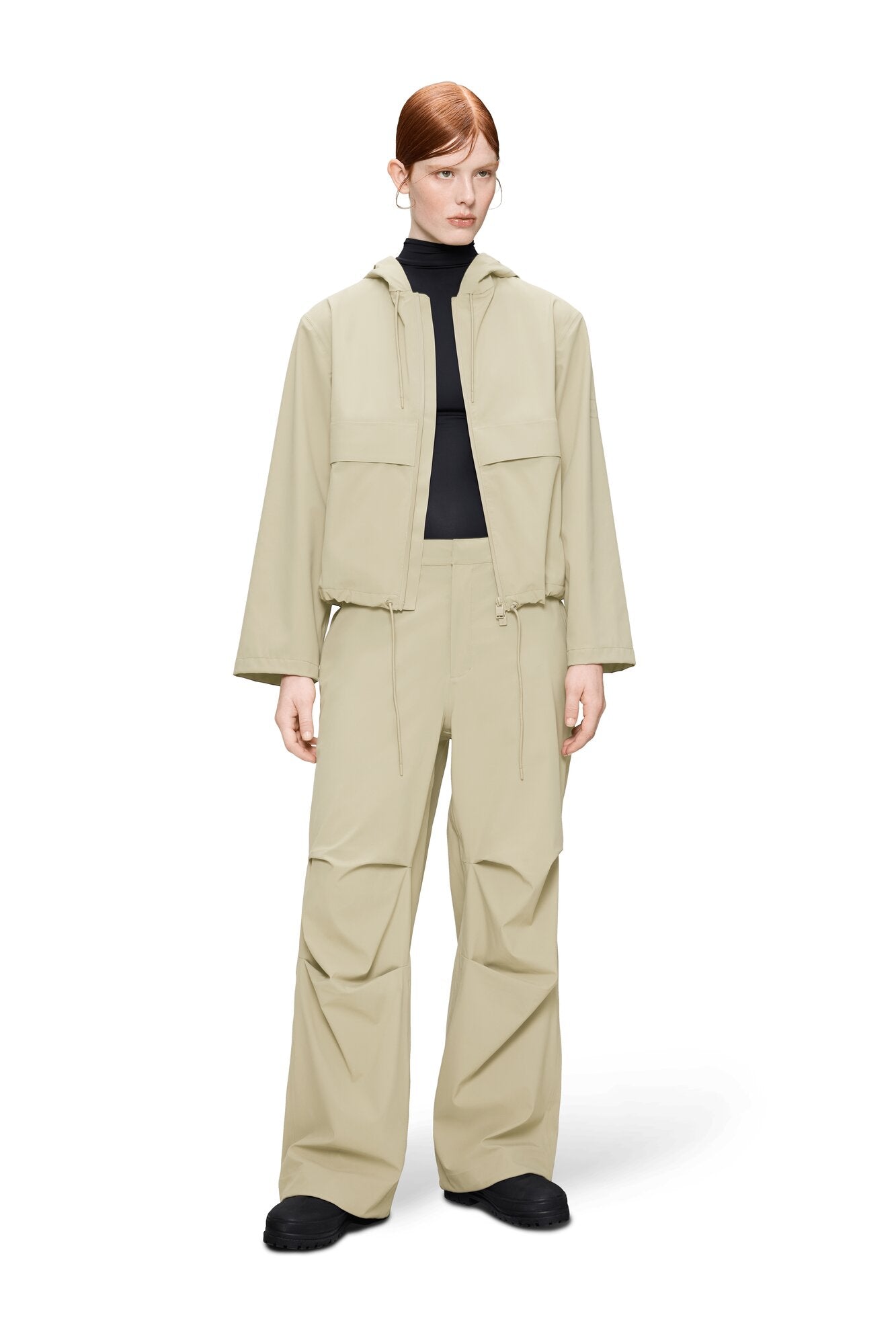 Suva Hardshell Short String W3 regnjakke - 133 Beige