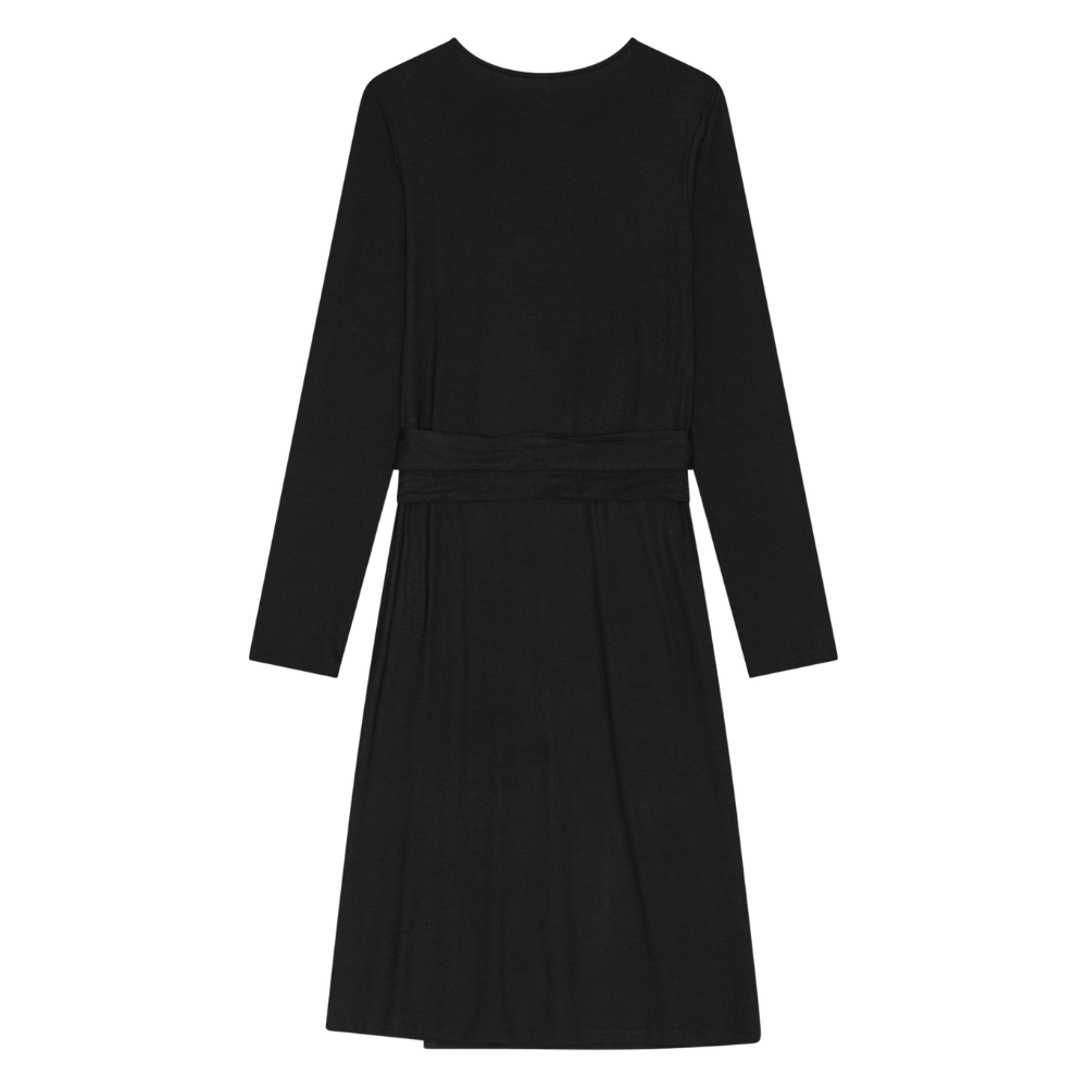 Celessa slå-om-kjole – Black
