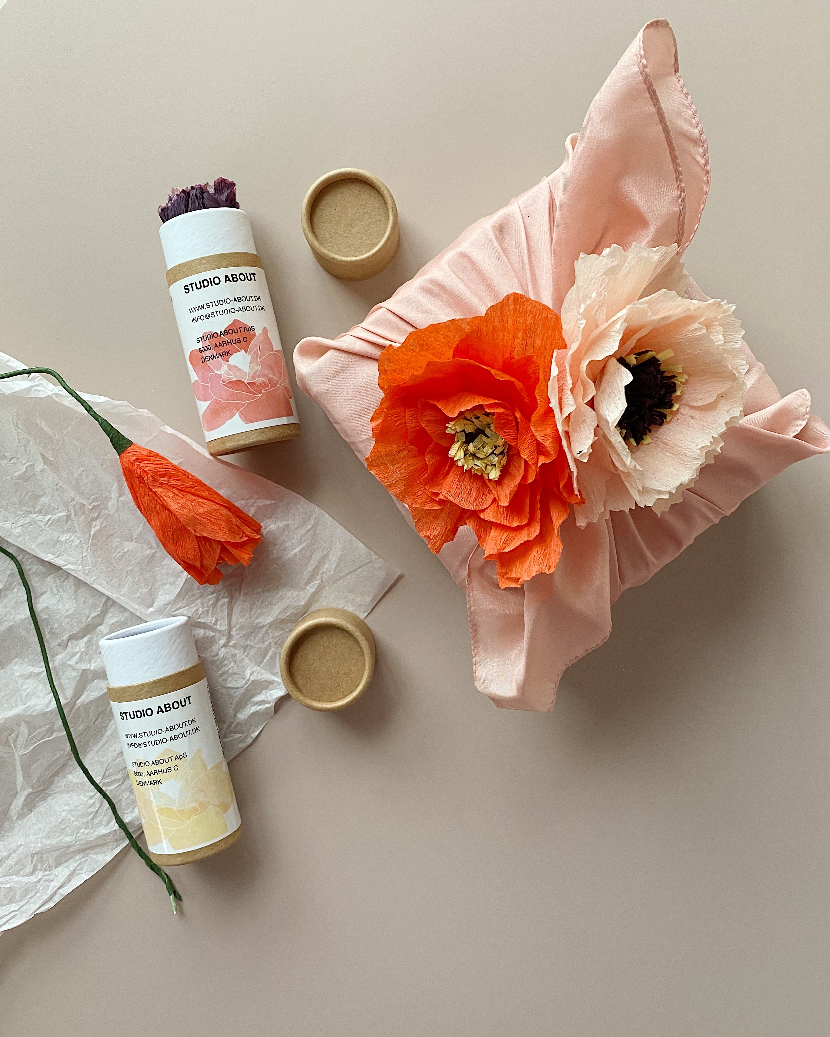 Poppy Papirblomst - Rød