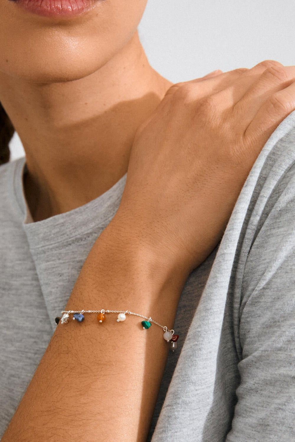 Between armbånd - sølvbelagt