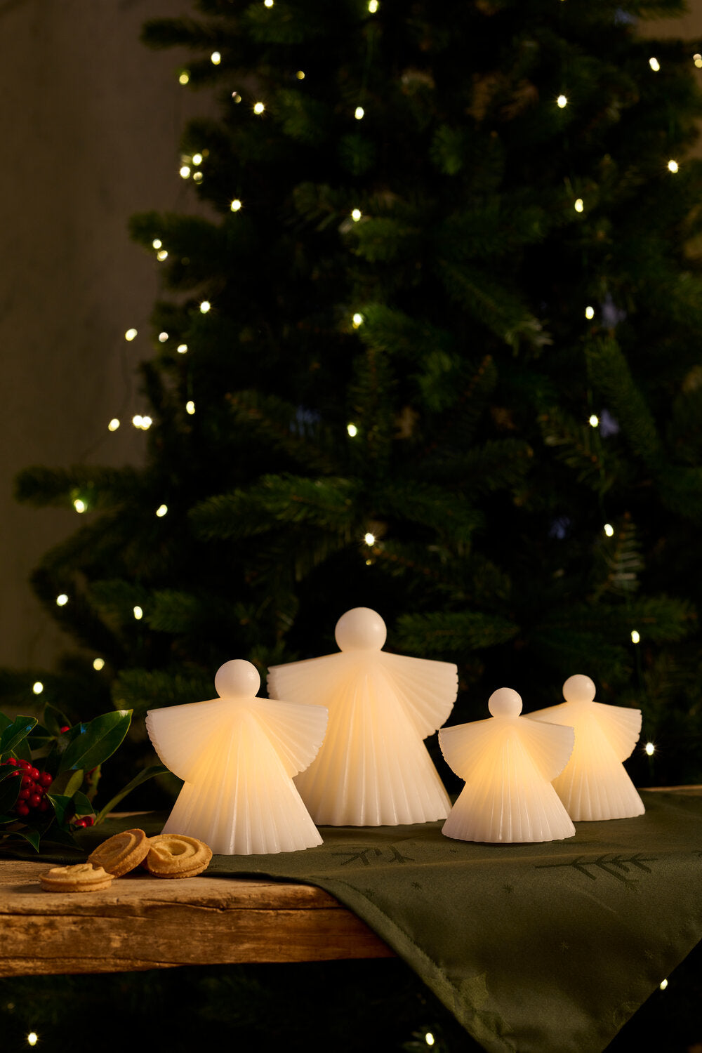 Asta engel, hvid - 2 stk.