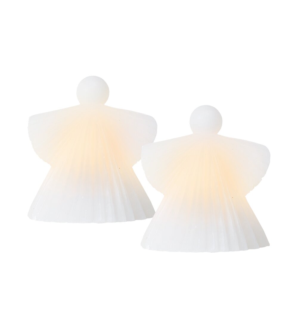 Asta engel, hvid - 2 stk.