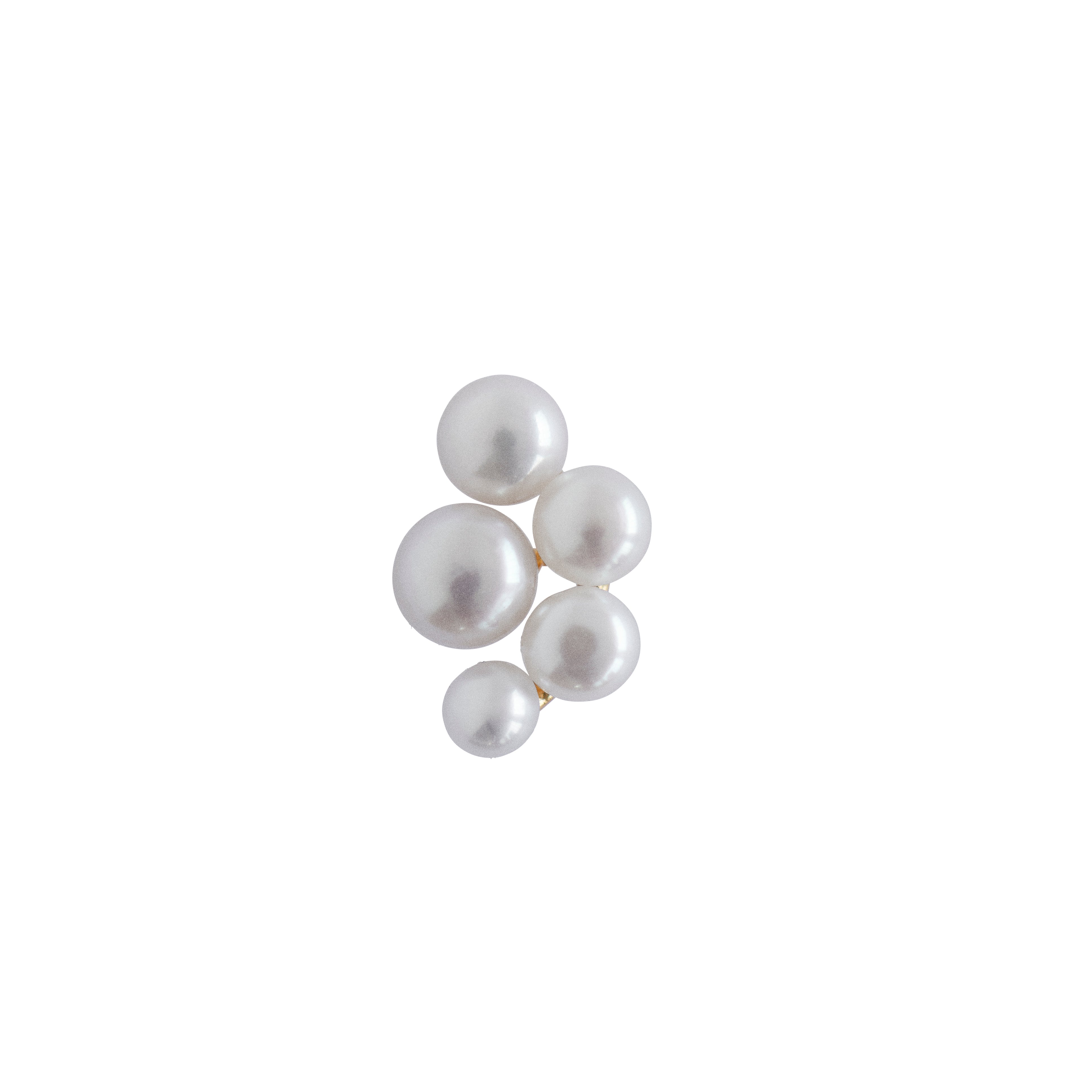 Bloom pearl berries ørering - forgyldt