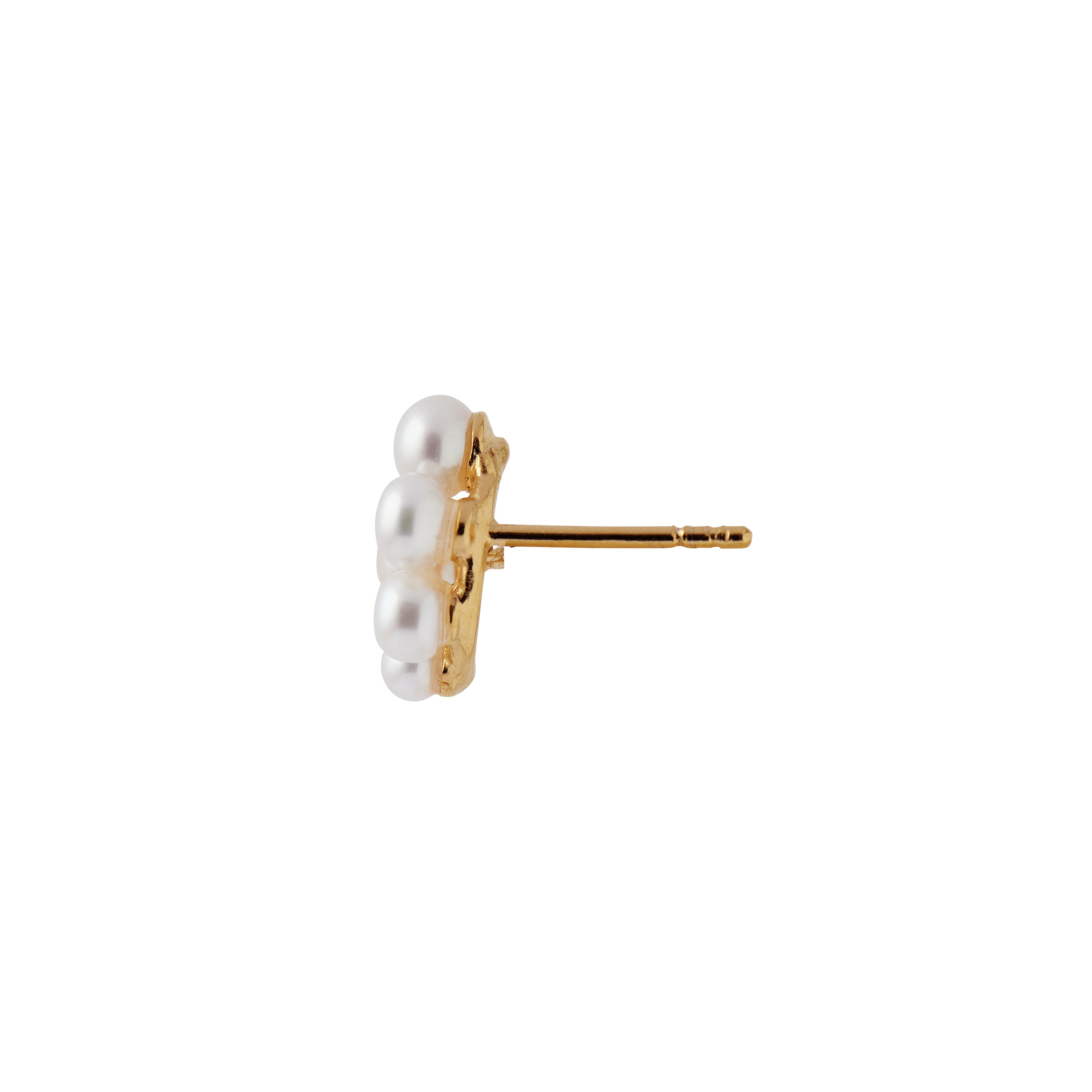 Bloom pearl berries ørering - forgyldt