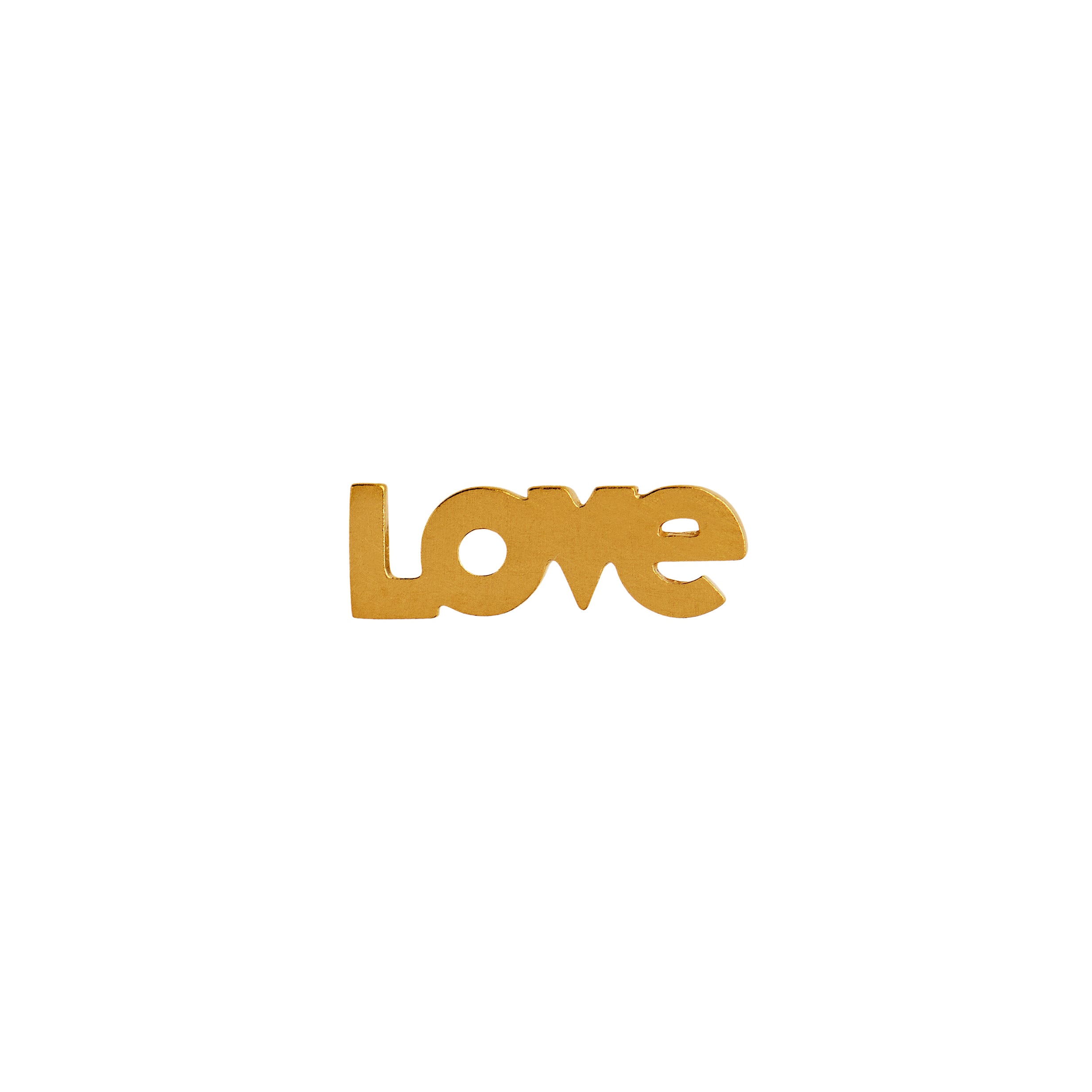 I Love ørering - forgyldt