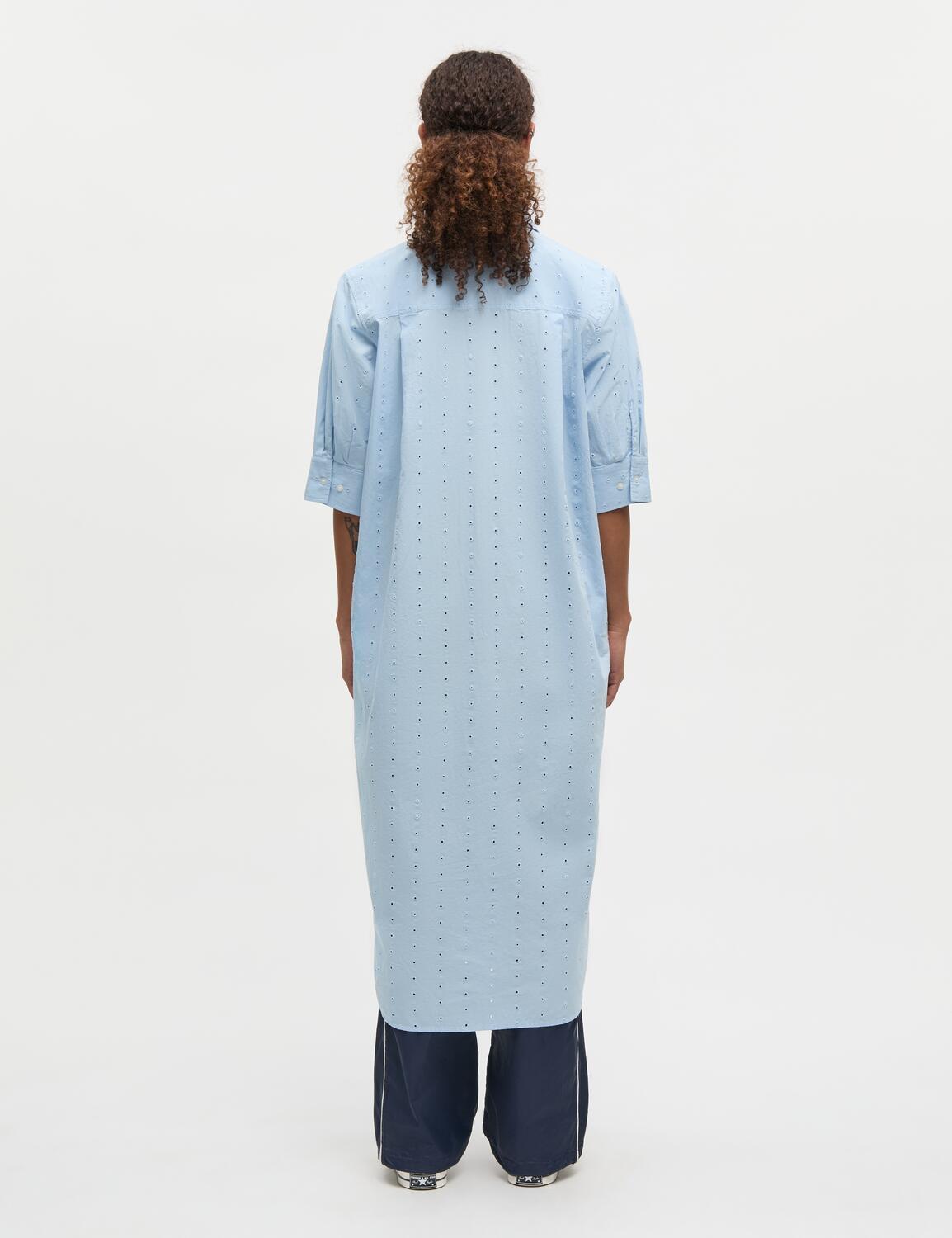 Broda Nancy skjortekjole - Cashmere Blue