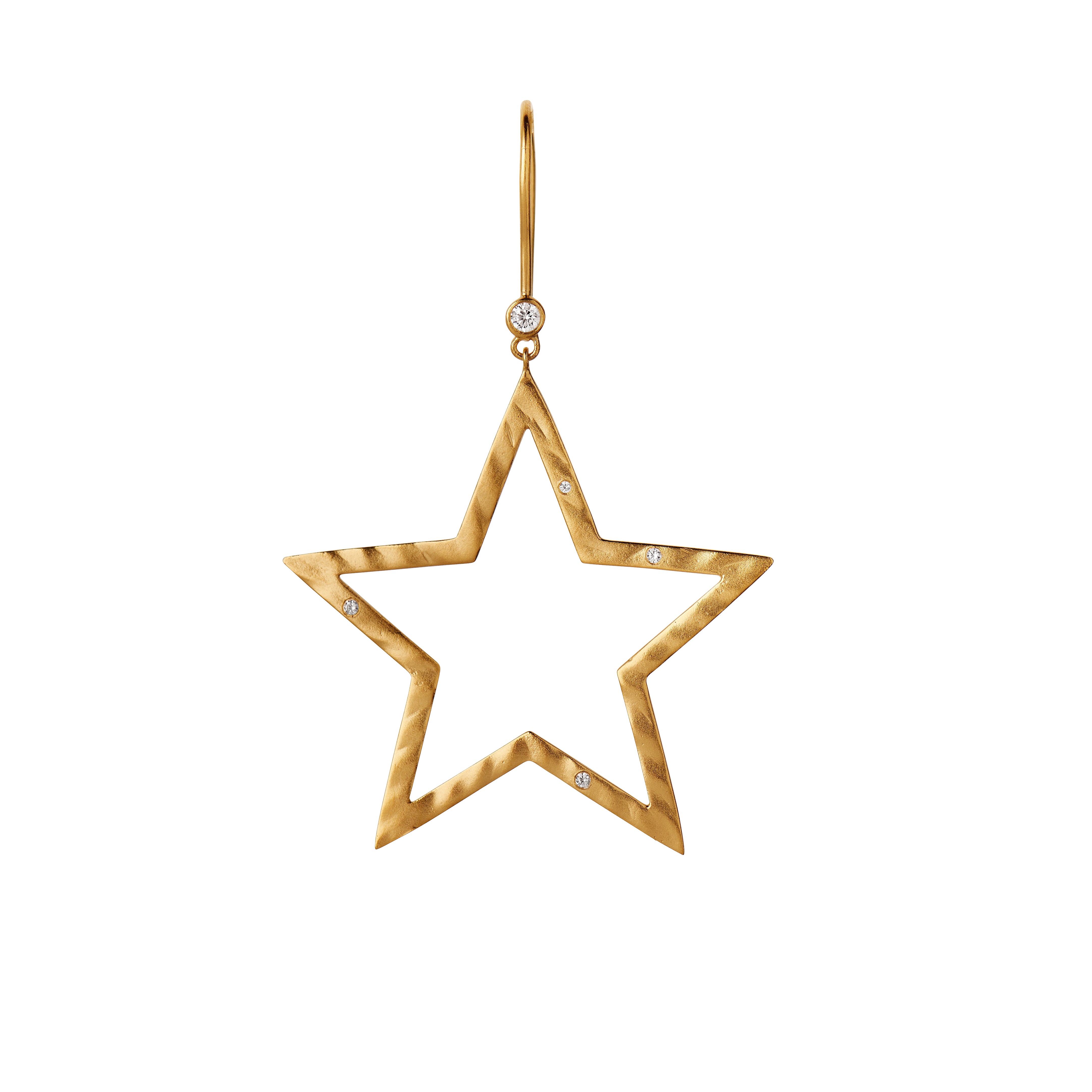 Shinning Star ørering - forgyldt