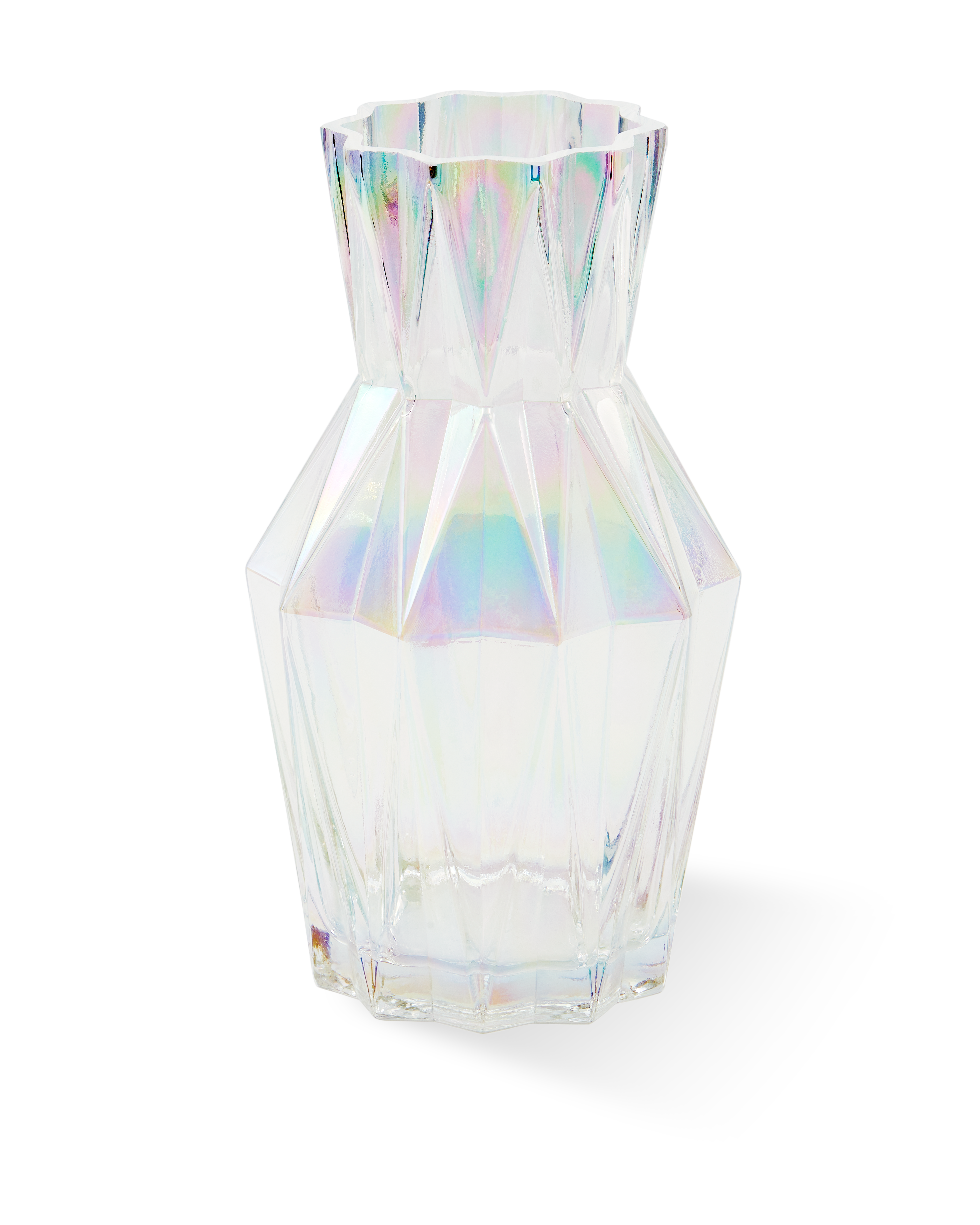 Glass Folds vase, S - multi