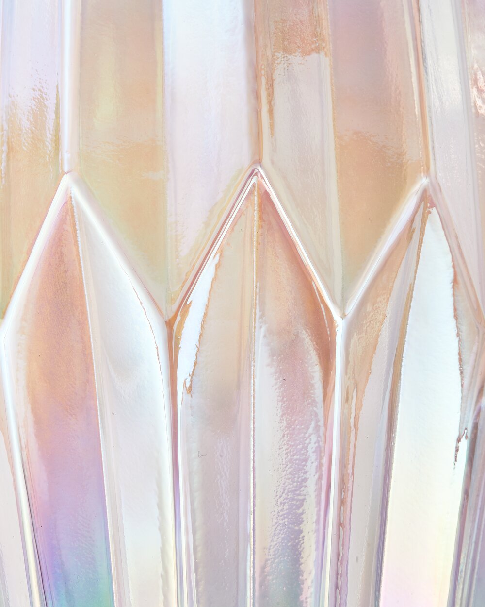 Glass Folds vase, M - multi