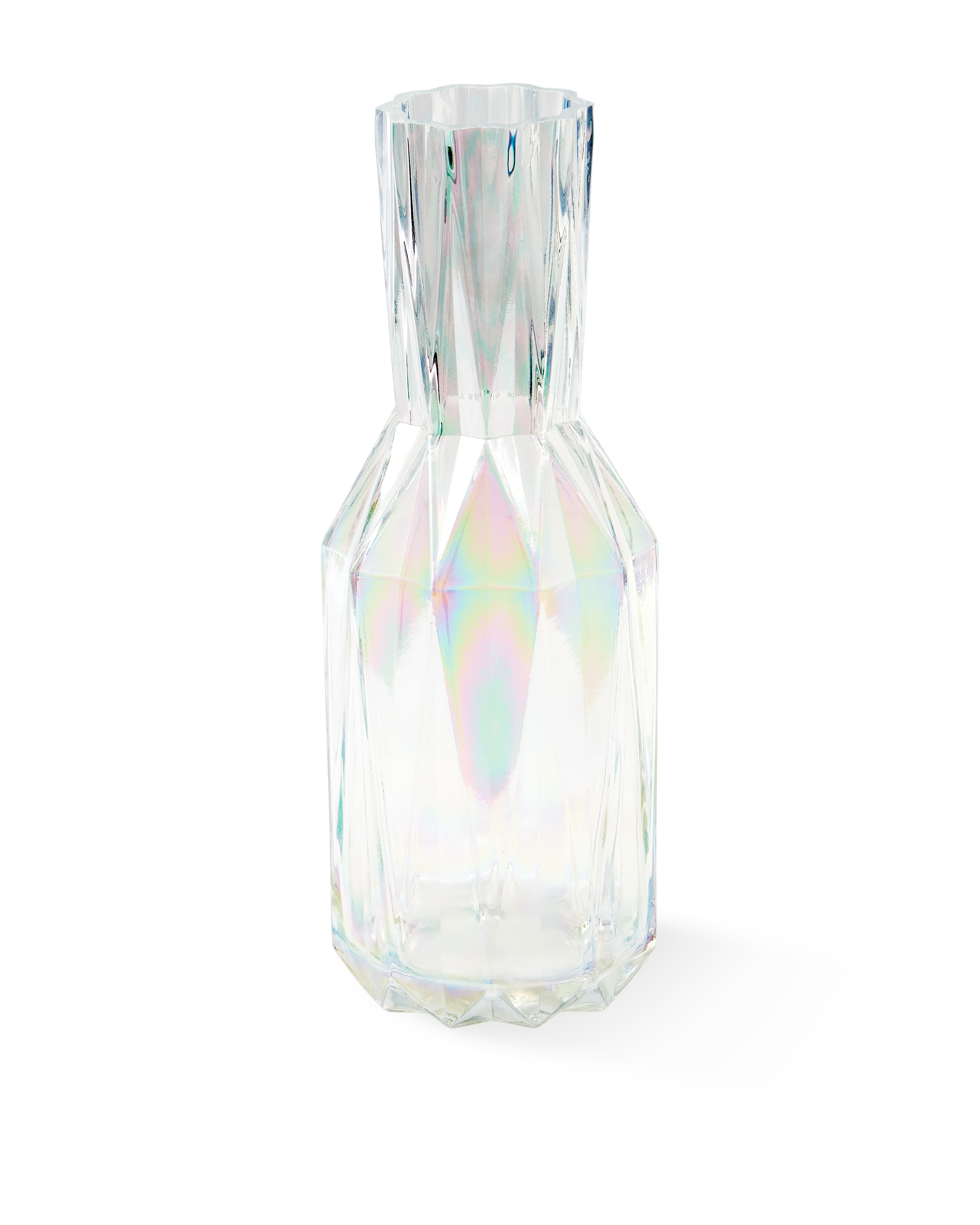 Glass Folds vase, L - multi