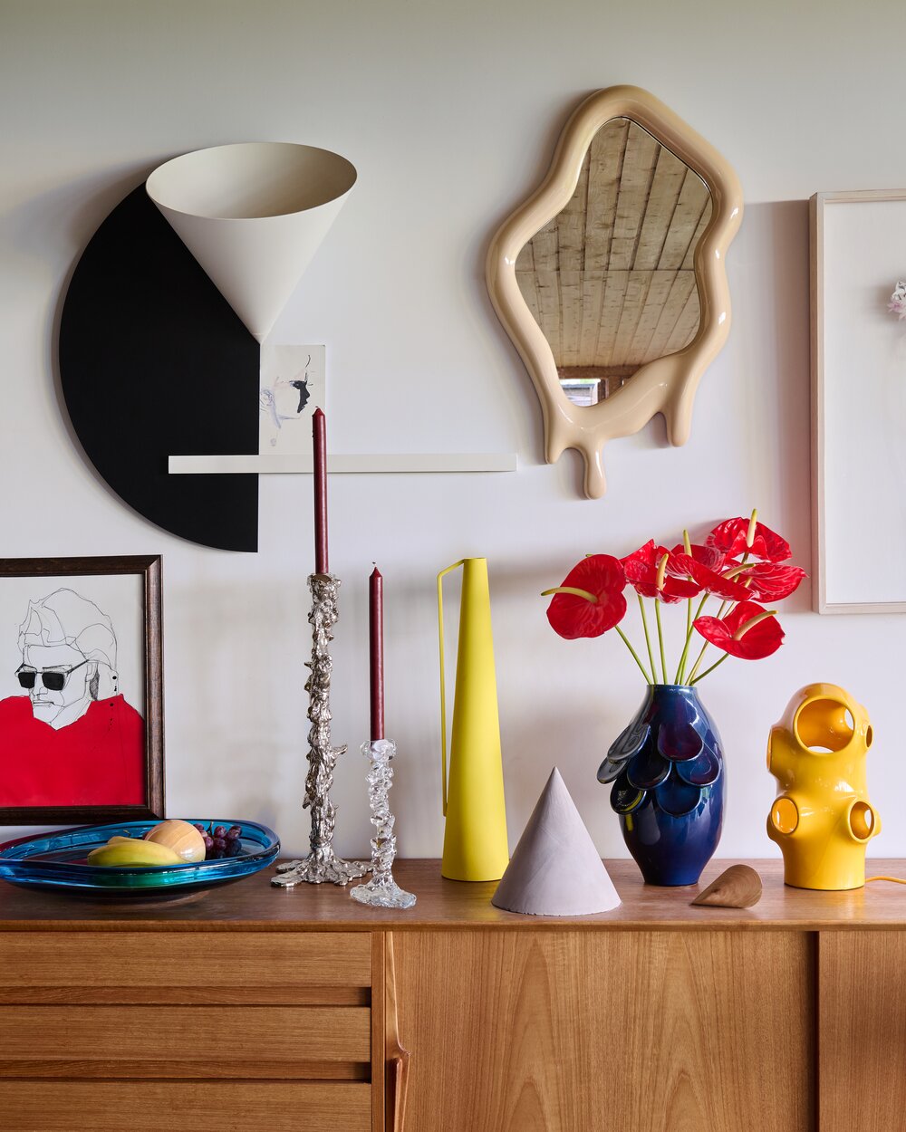 Drip lysestage, L - glas