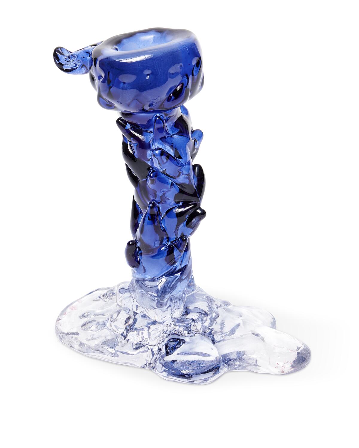 Drip lysestage, S - blå