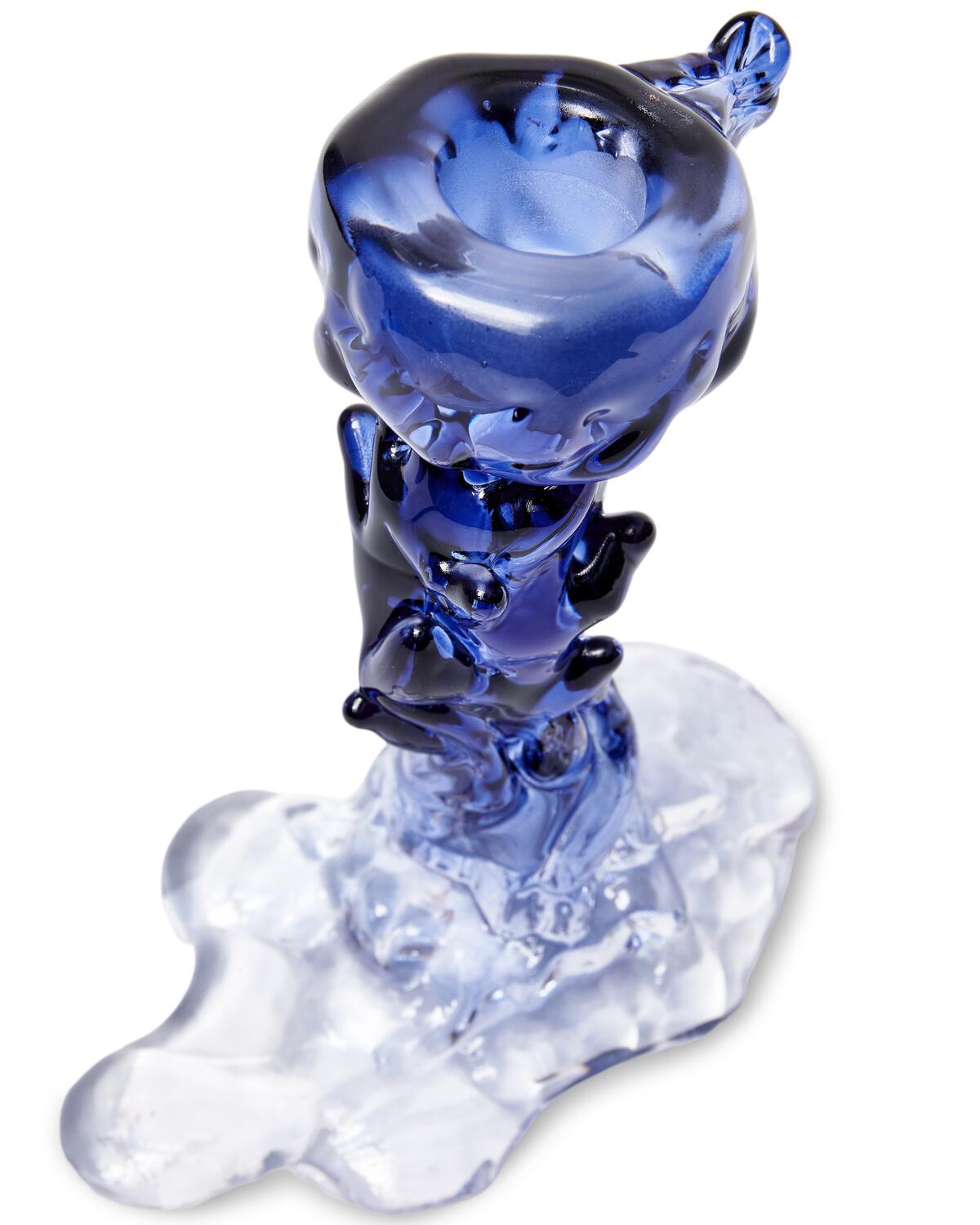 Drip lysestage, S - blå