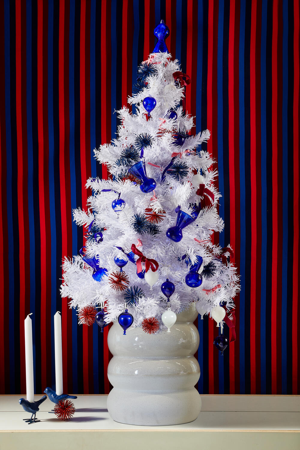 Balloon juleophæng, 3 stk. - Blå