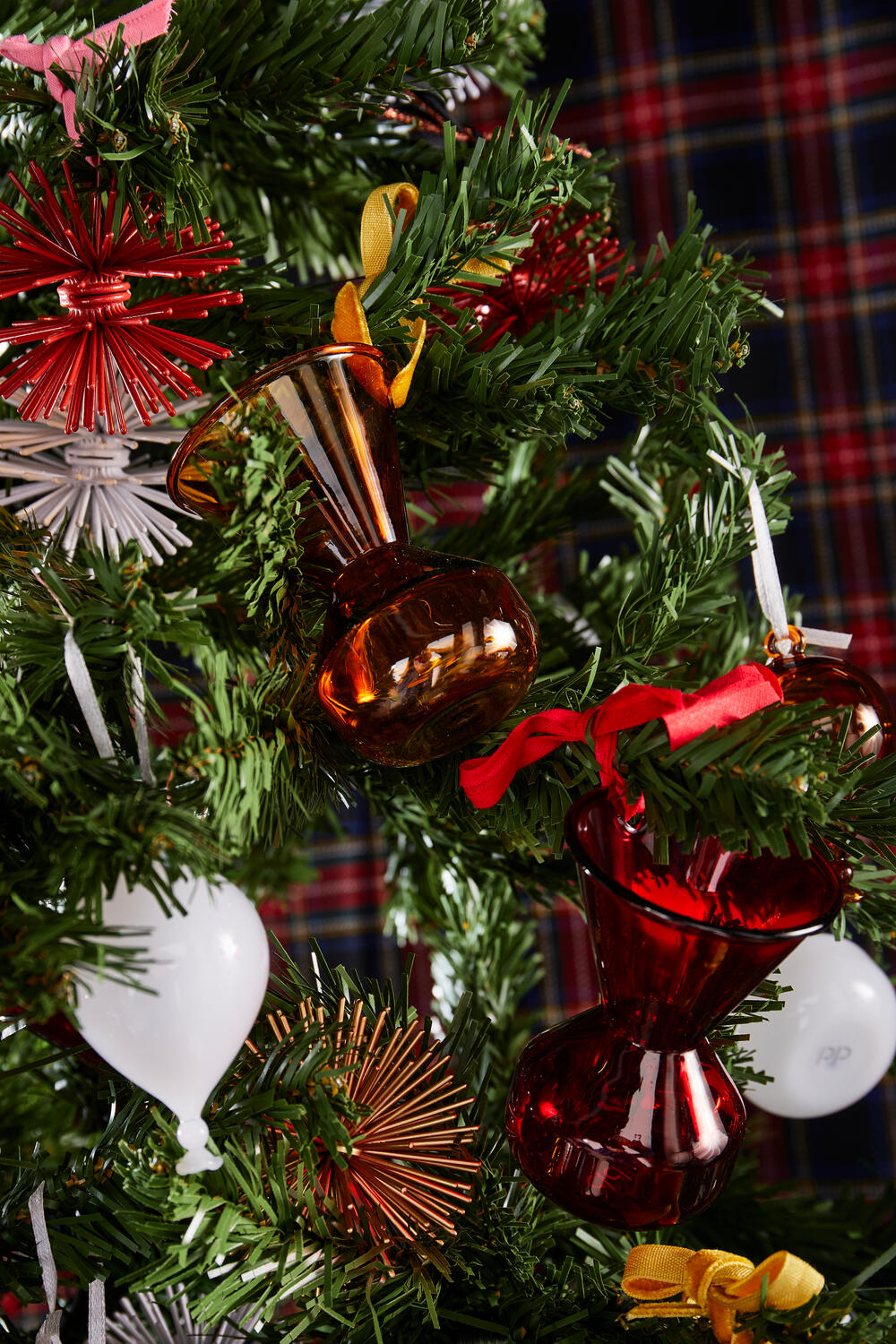 Balloon juleophæng, 3 stk. - Hvid