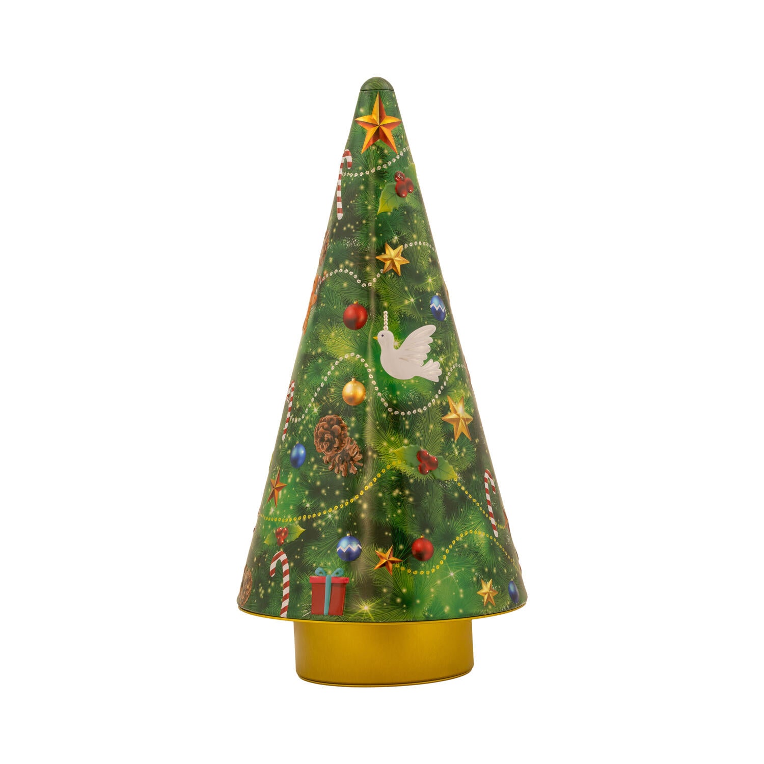 Kagedåse med musik (Sang - Jingle Bells) - grøn