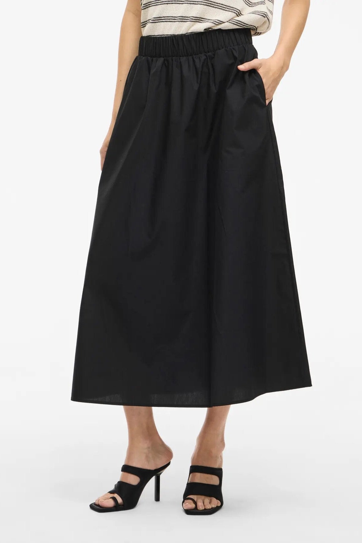 Visophie midi nederdel - Black Beauty