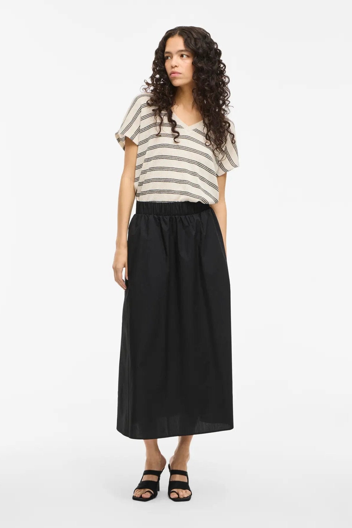 Visophie midi nederdel - Black Beauty
