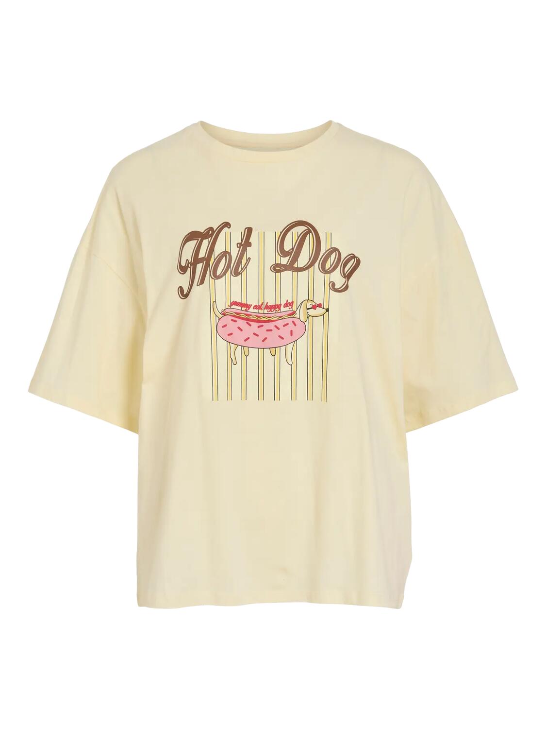 Vicolo t-shirt - Pale Yellow