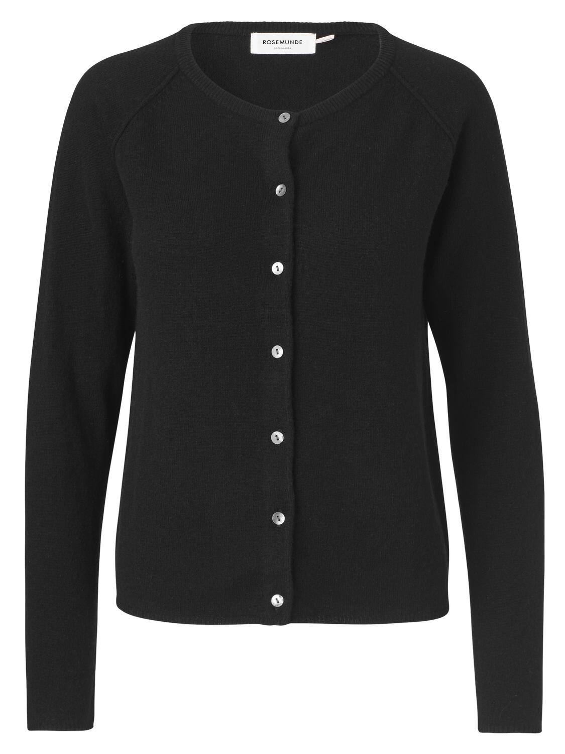 RWLaica Cashmere Raglan Cardigan - sort