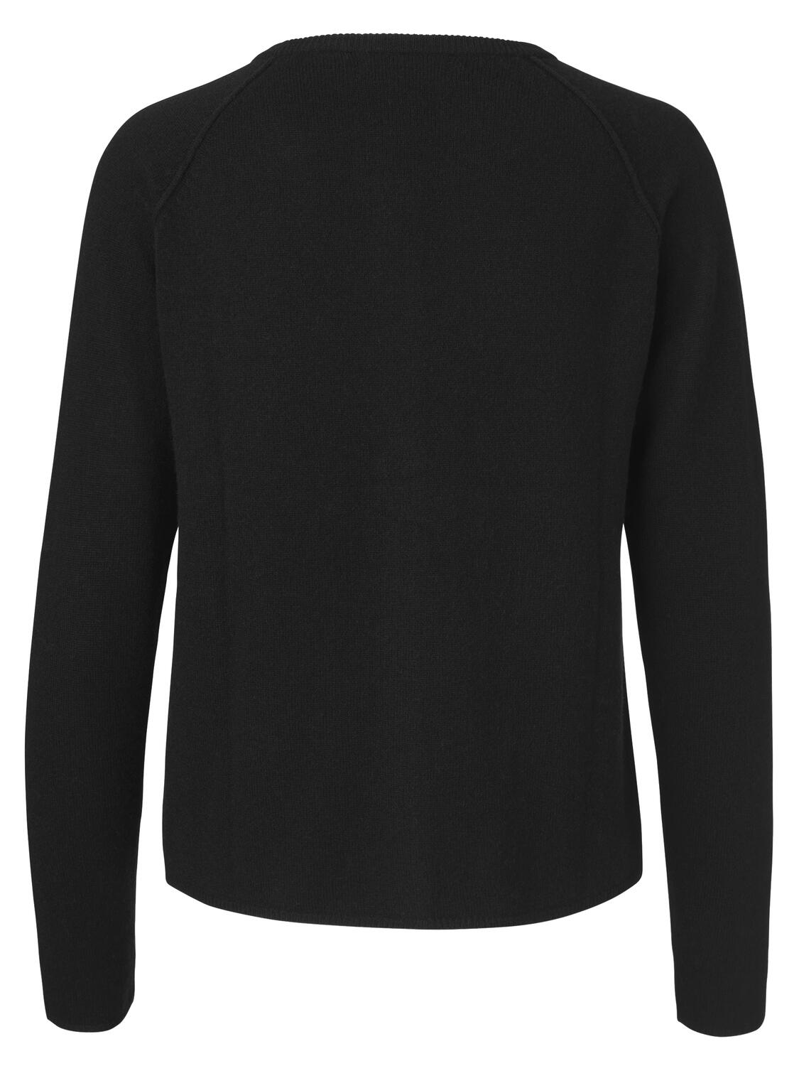 RWLaica Cashmere Raglan Cardigan - sort