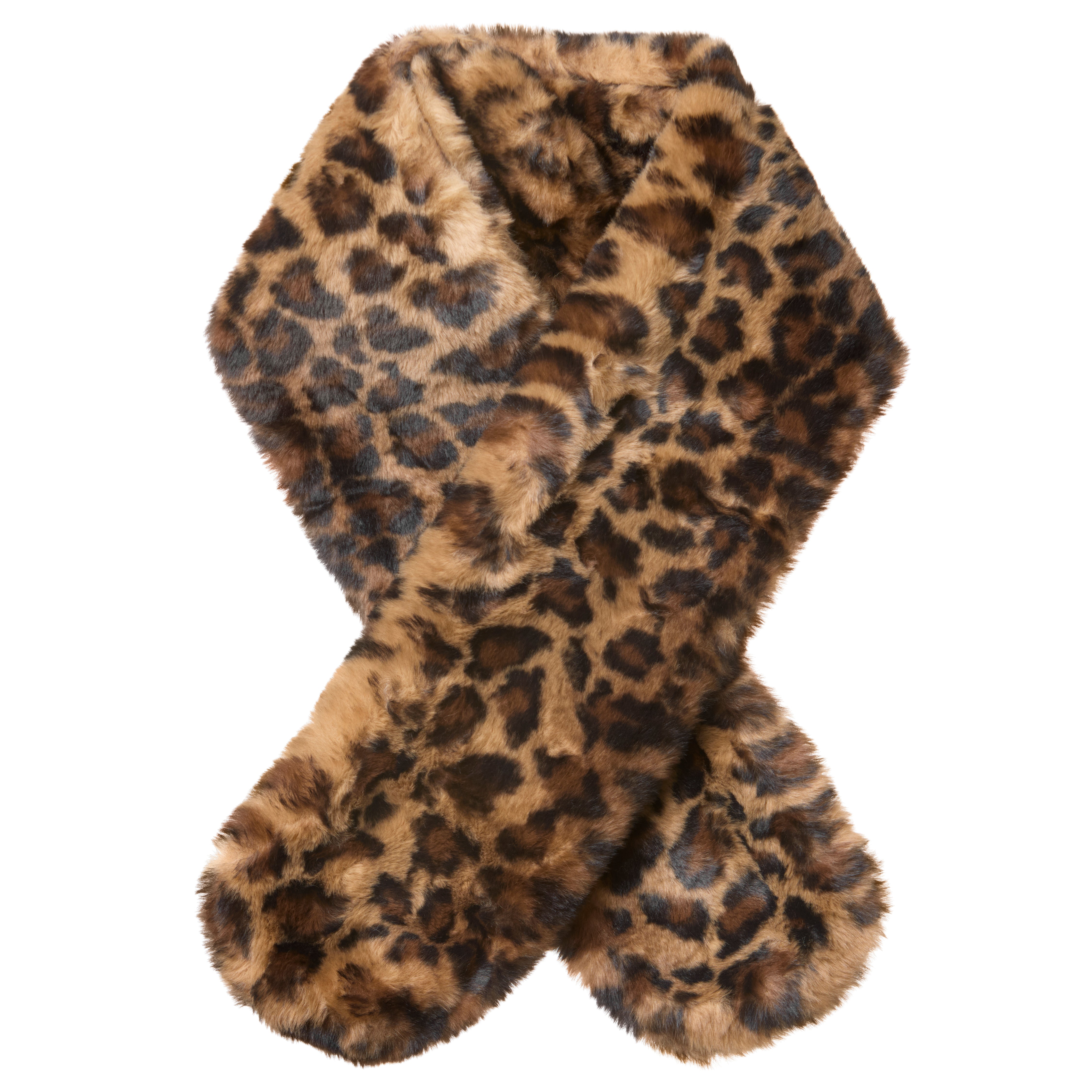 Faux Fur tørklæde - Leo