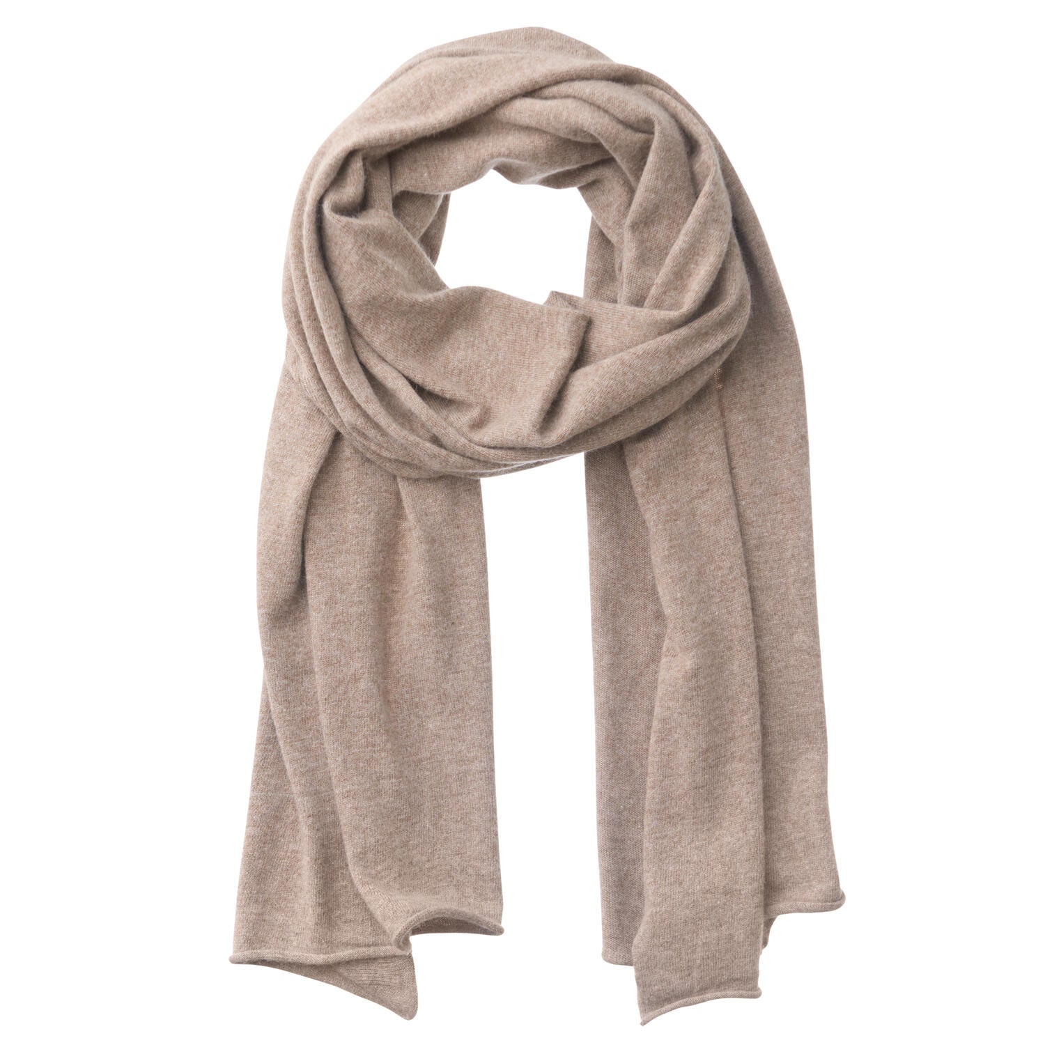 Lucie Cashmere halstørklæde - Taupe