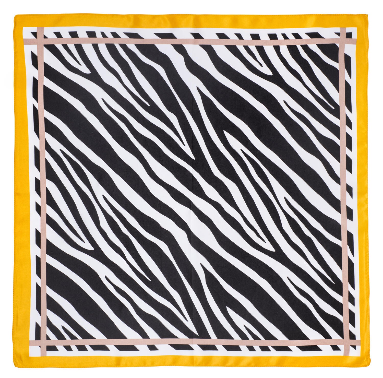 Silketørklæde, Big Zebra - 70x70 cm.