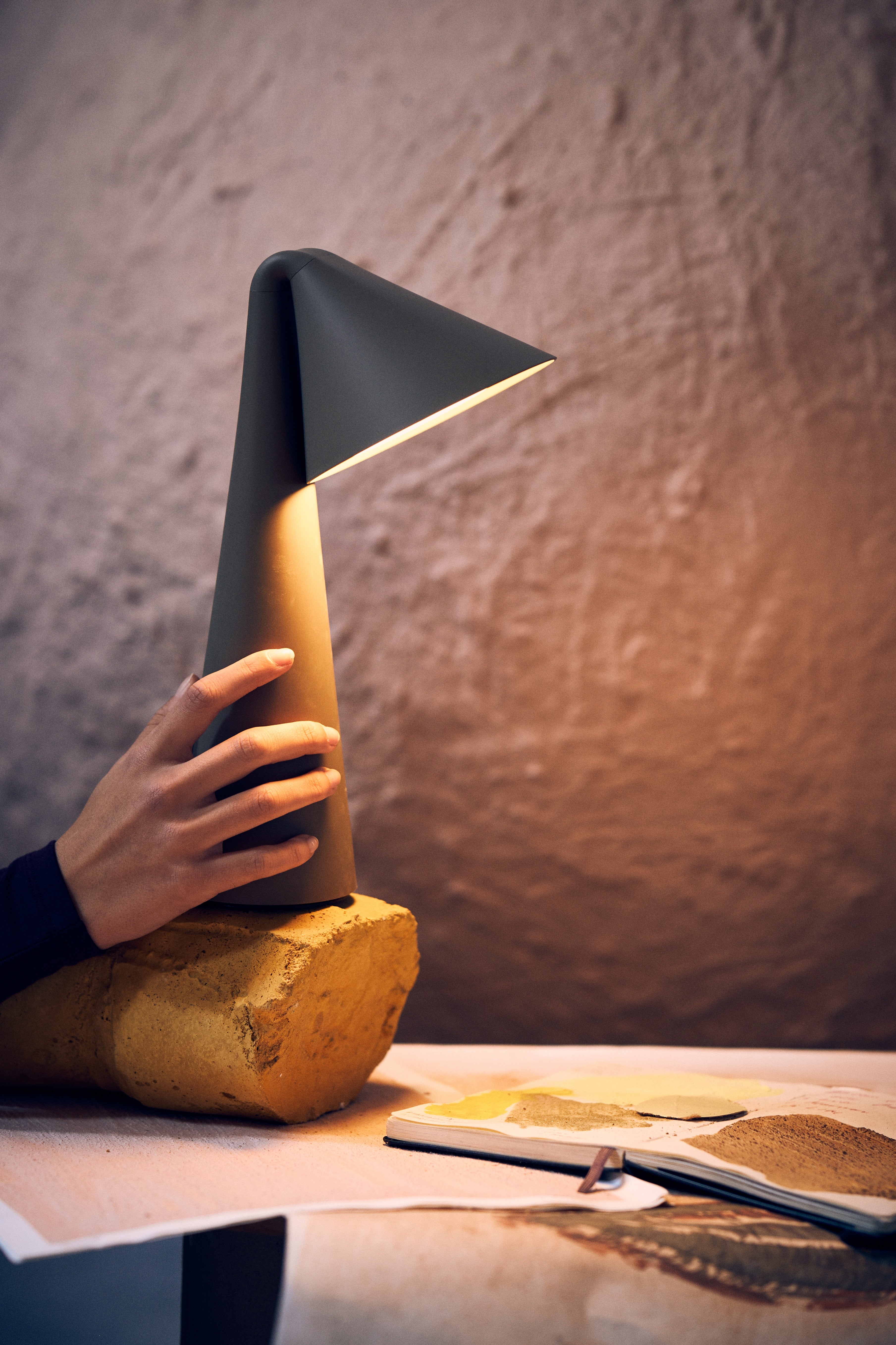Ami Portable lampe - Olive Stone