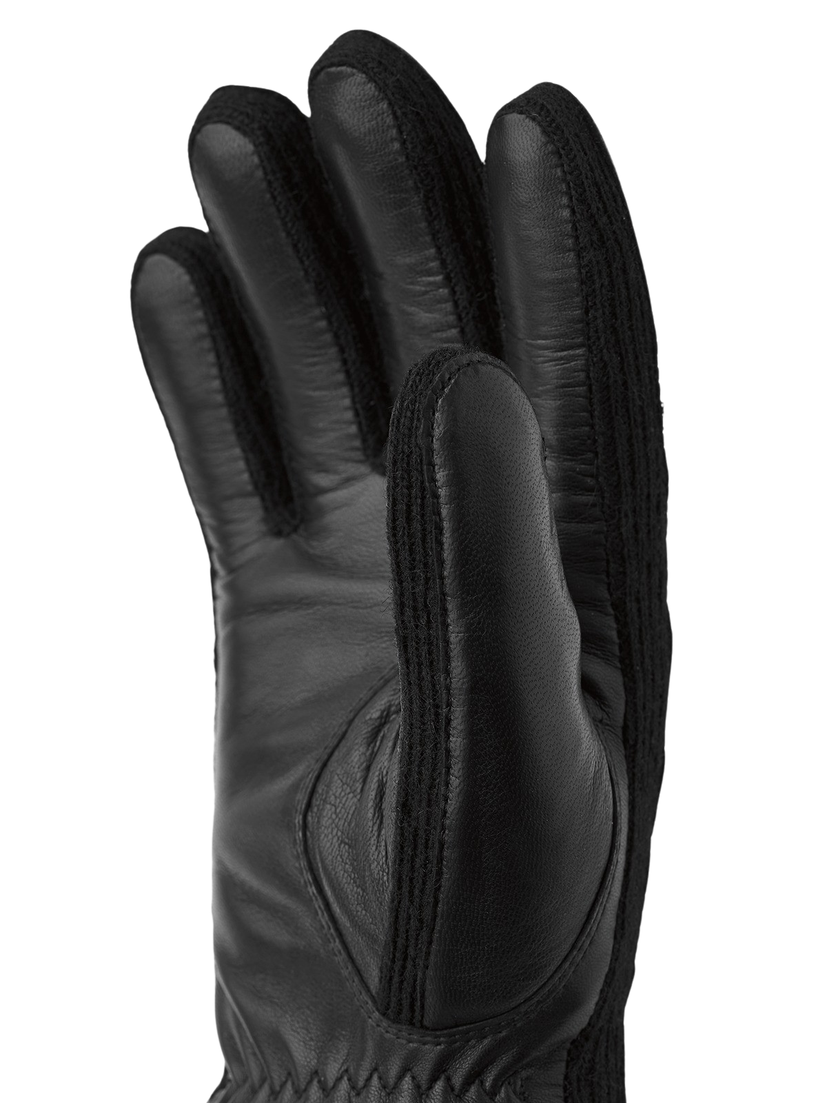 Jeanne lammeskindshandsker - sort