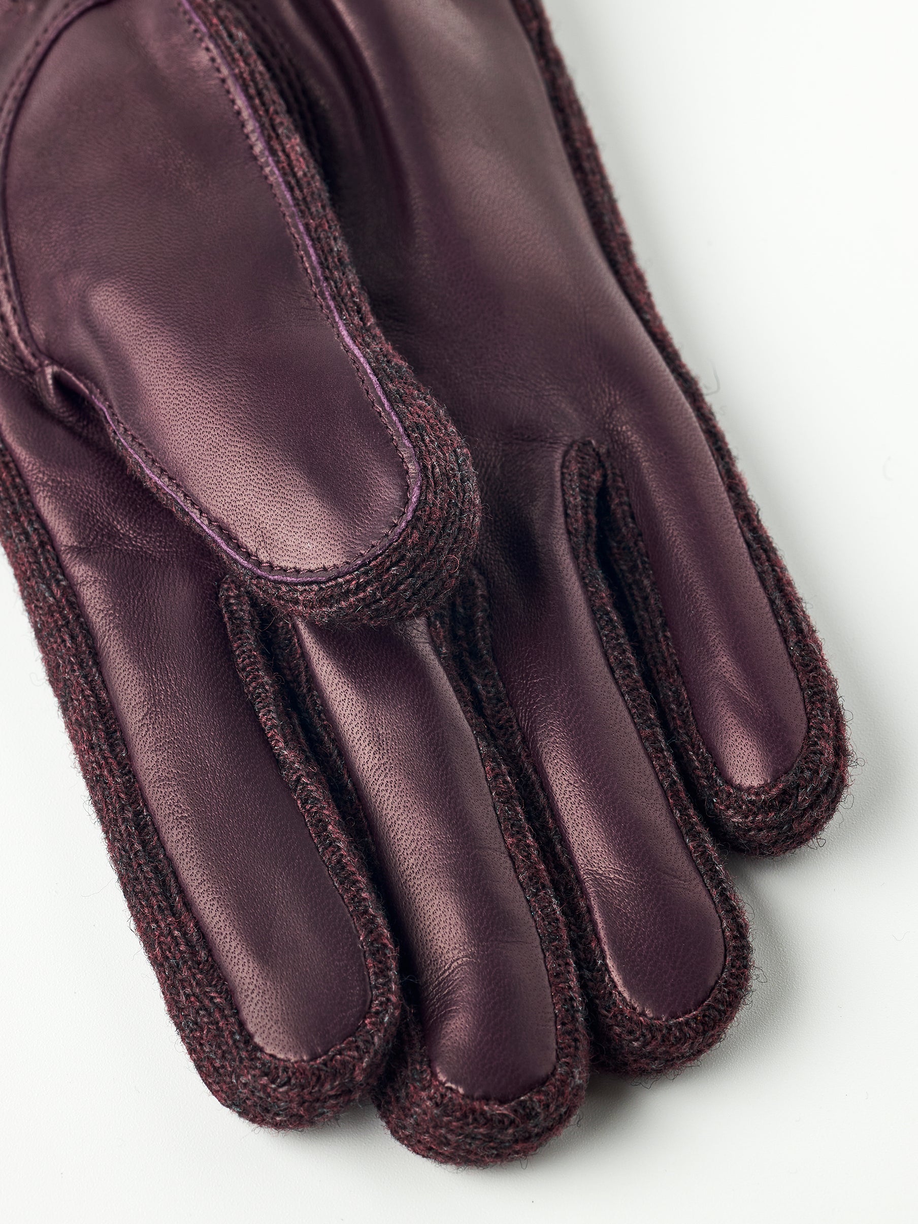 Jeanne lammeskindshandsker - Dark Plum