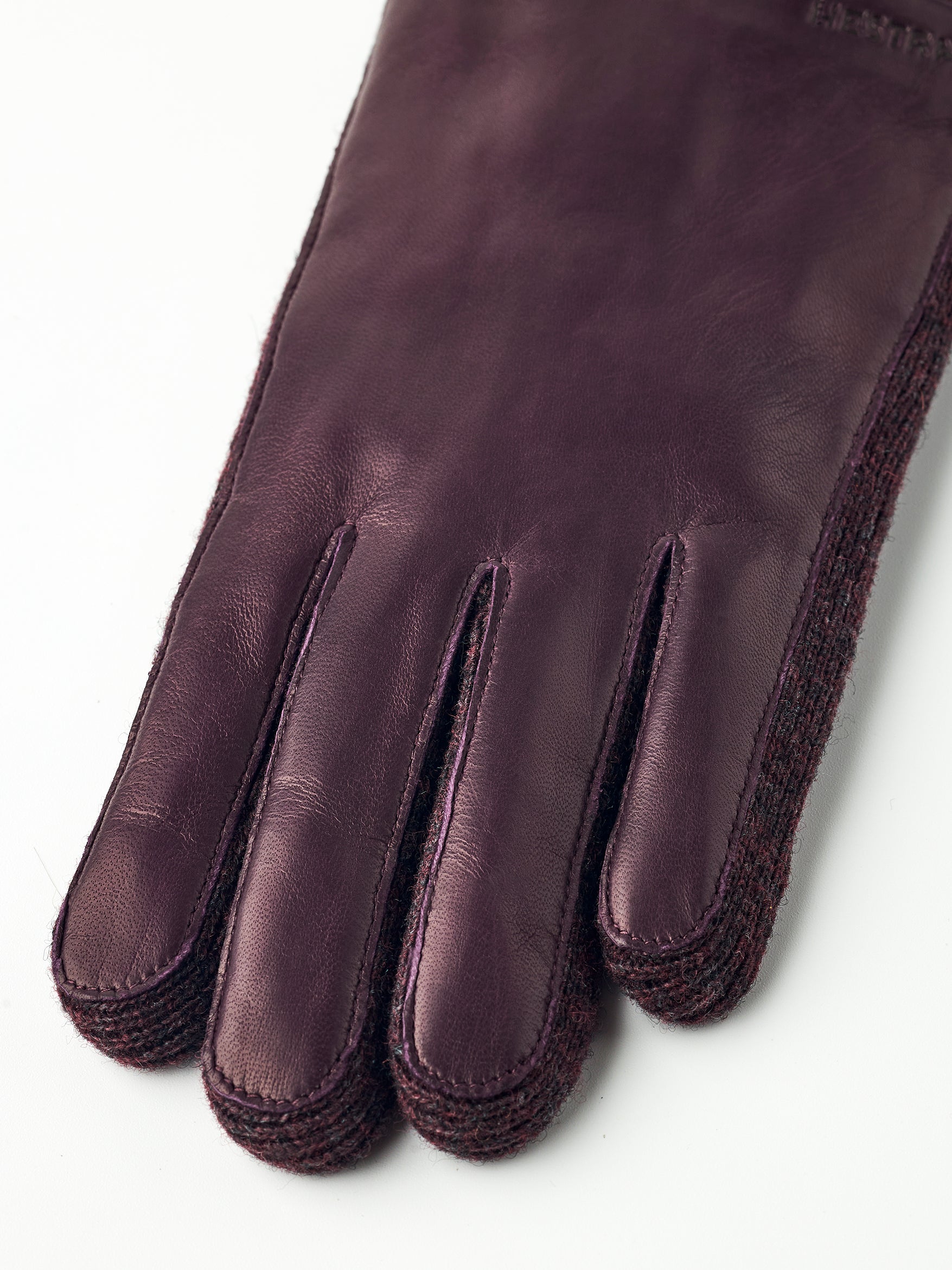 Jeanne lammeskindshandsker - Dark Plum