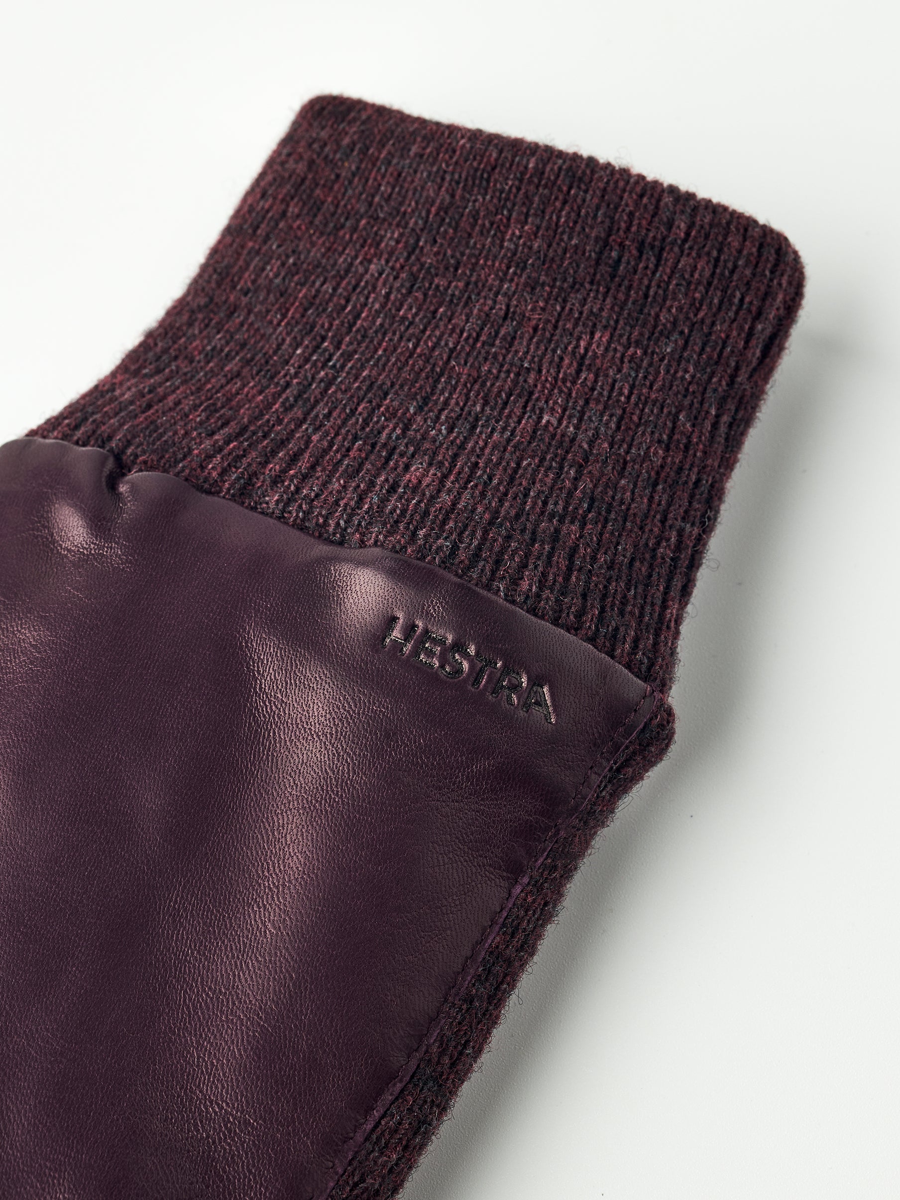 Jeanne lammeskindshandsker - Dark Plum