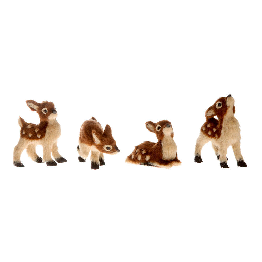 Hjorte kid figur, assorteret - brun