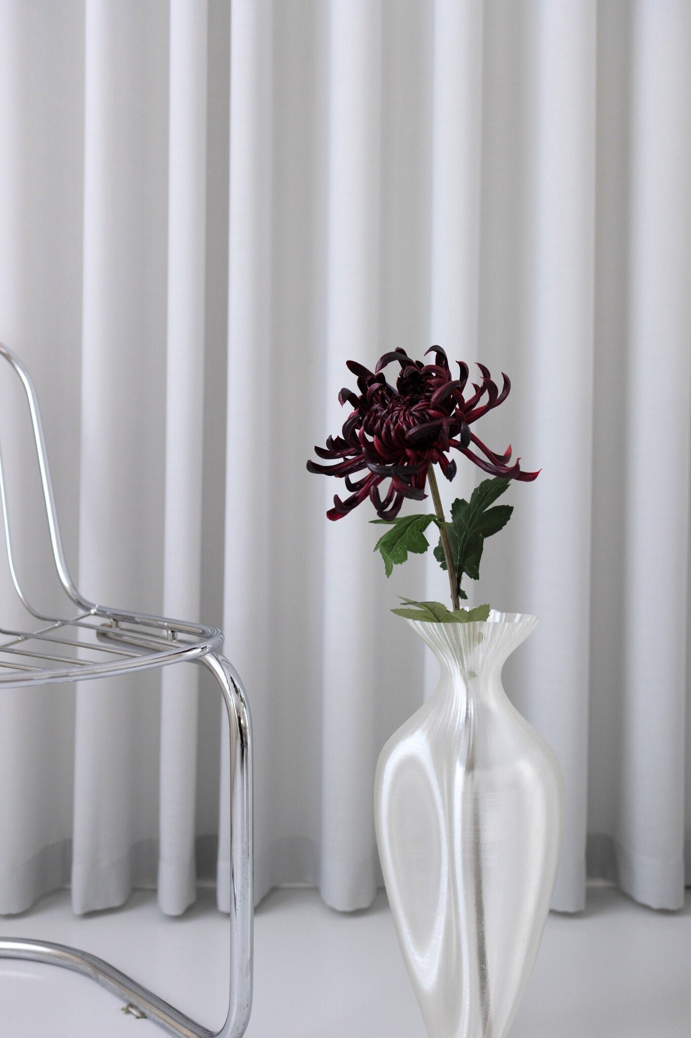 Kunstig chrysanthemum - bordeaux