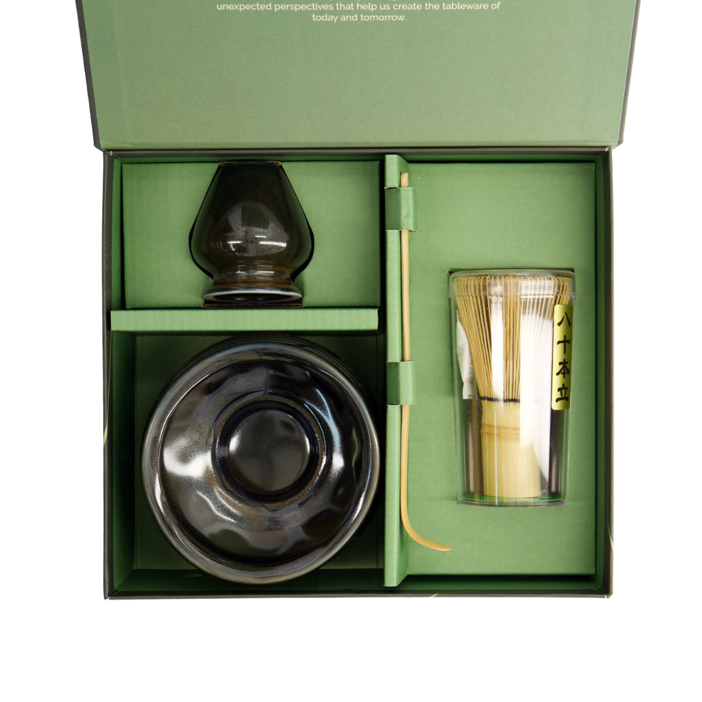 Matcha gavesæt - sort