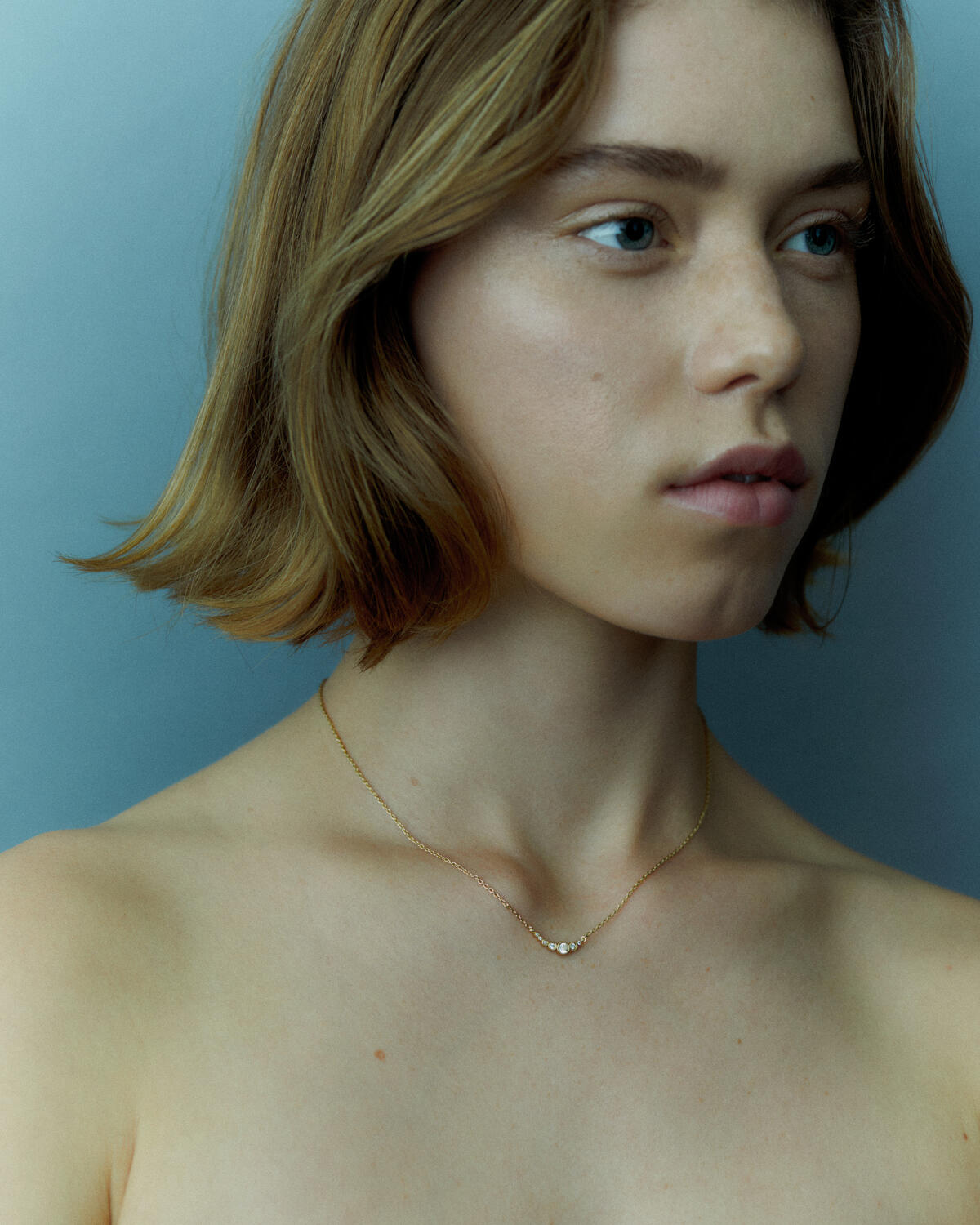 Ottilia halskæde - forgyldt