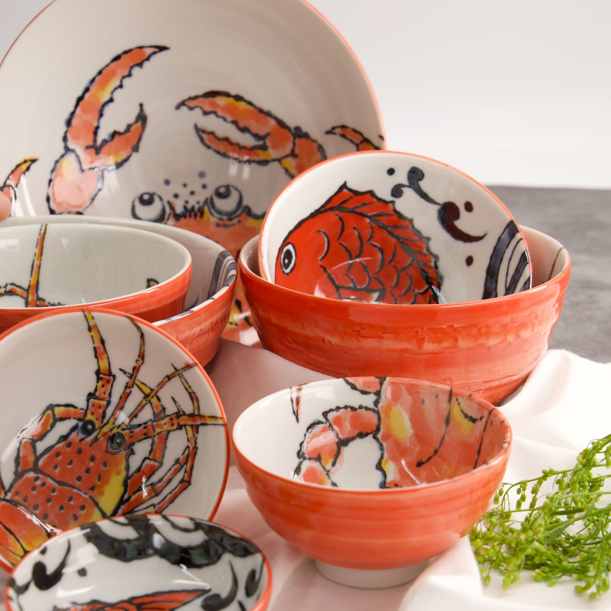 Seafood skål, Lobster Red - 500 ml.