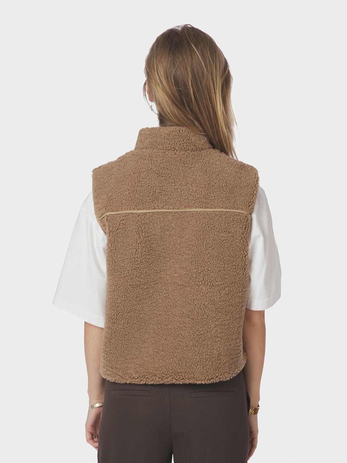 Scout teddyvest - Taupe