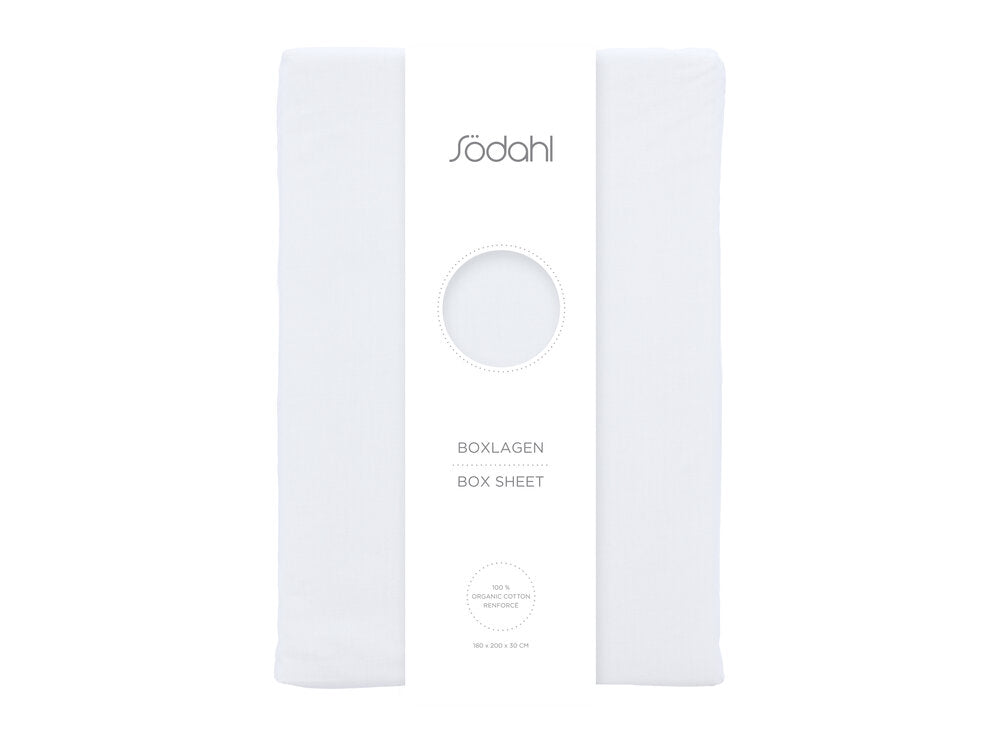 Boxlagen Calm hvid - 180x200x30 cm