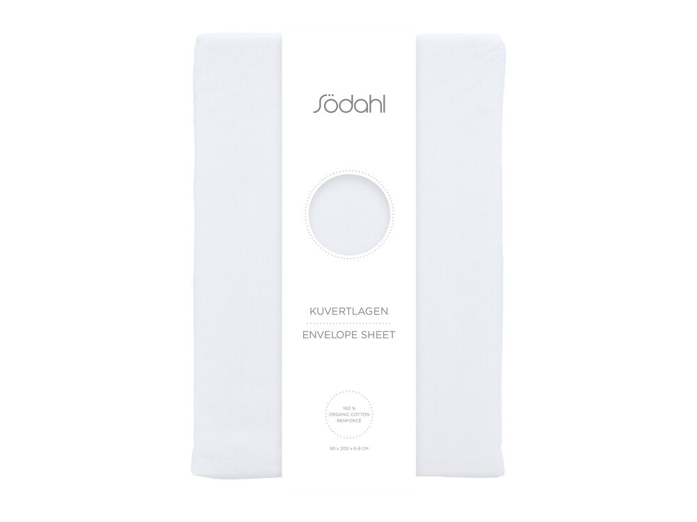 Kuvertlagen Calm hvid - 90x200x8 cm