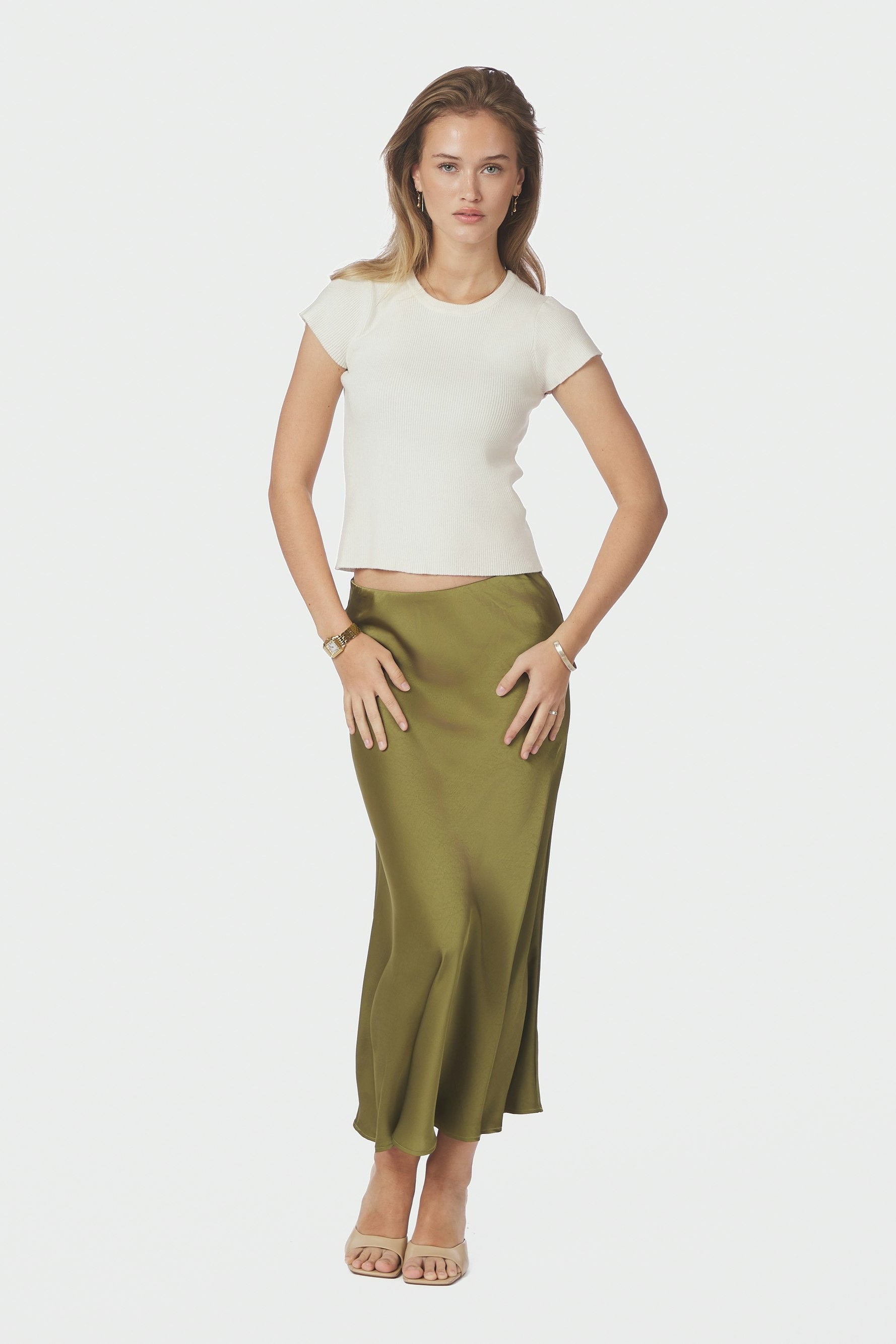 Bovary nederdel - Sage Green