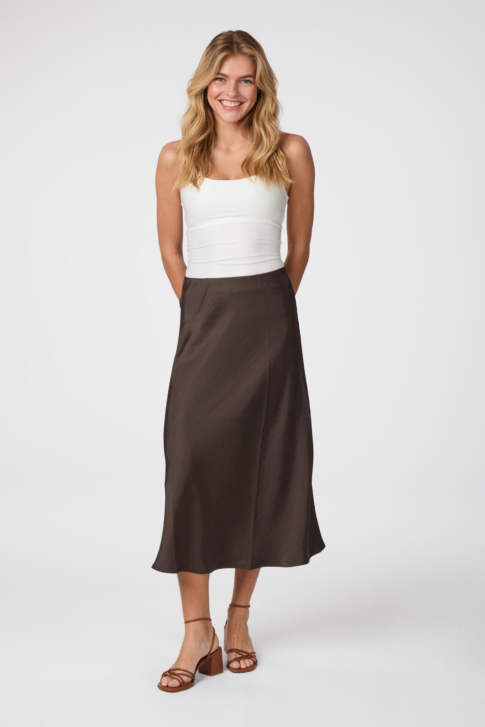 Bovary nederdel - Dark Brown